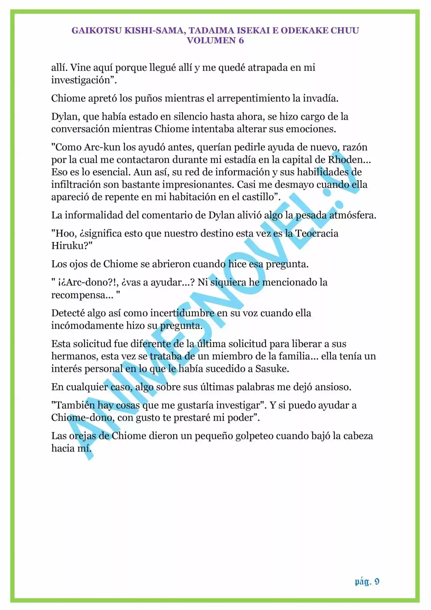 GAIKOTSU KISHI-SAMA (volumen 5) (Novela) - Capítulo 128 - Página 9 - LectorTMOo