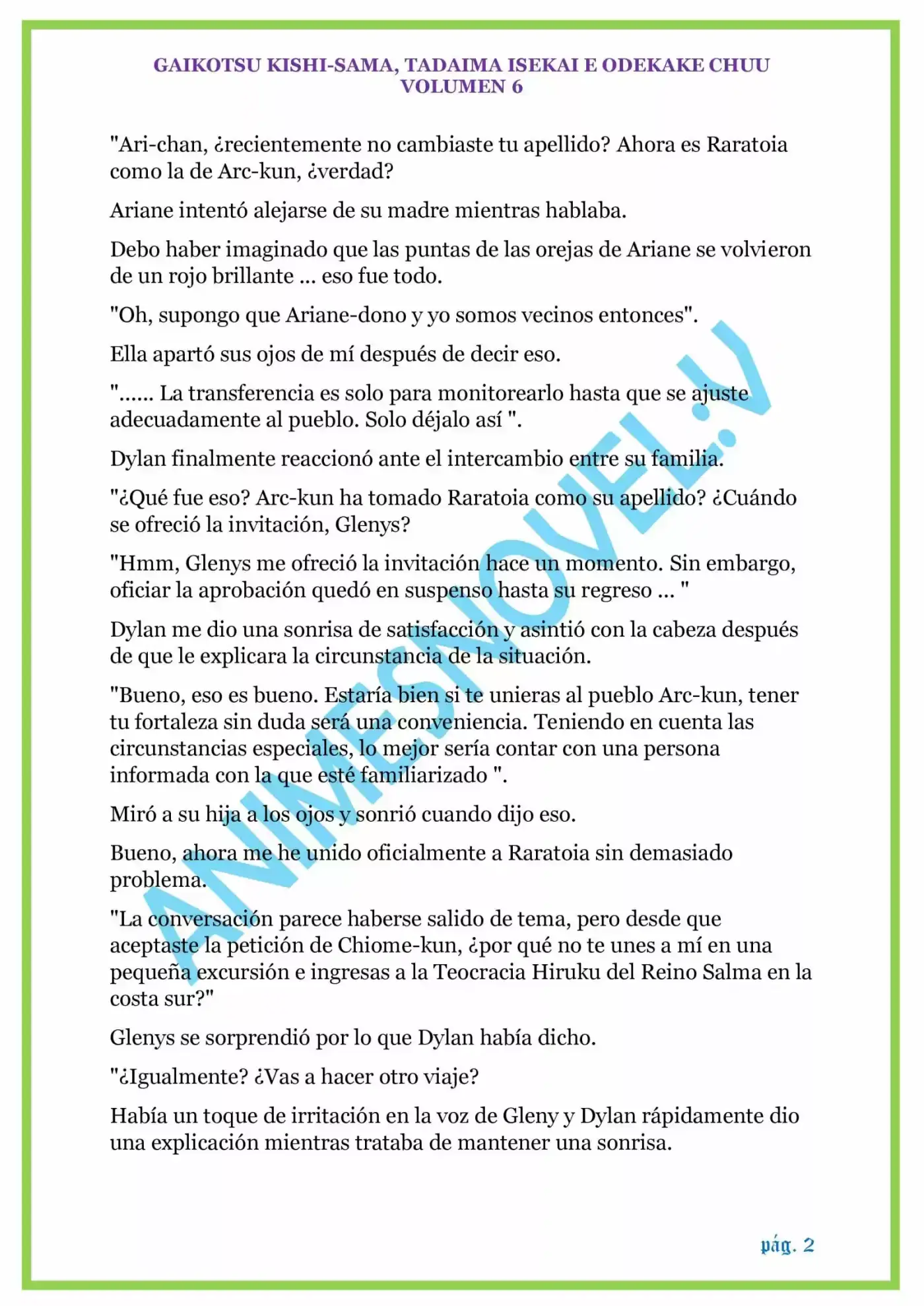 GAIKOTSU KISHI-SAMA (volumen 5) (Novela) - Capítulo 129 - Página 2 - LectorTMOo