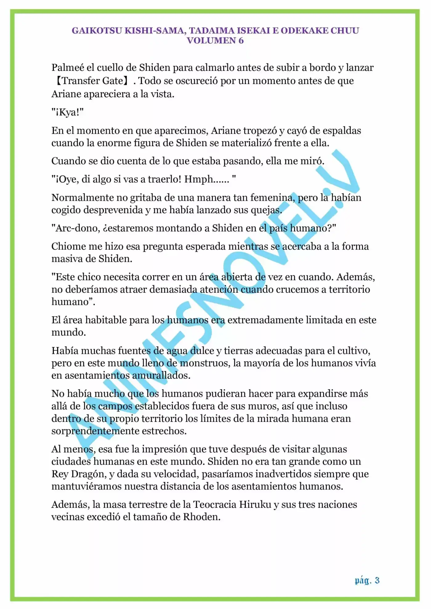 GAIKOTSU KISHI-SAMA (volumen 5) (Novela) - Capítulo 133 - Página 3 - LectorTMOo