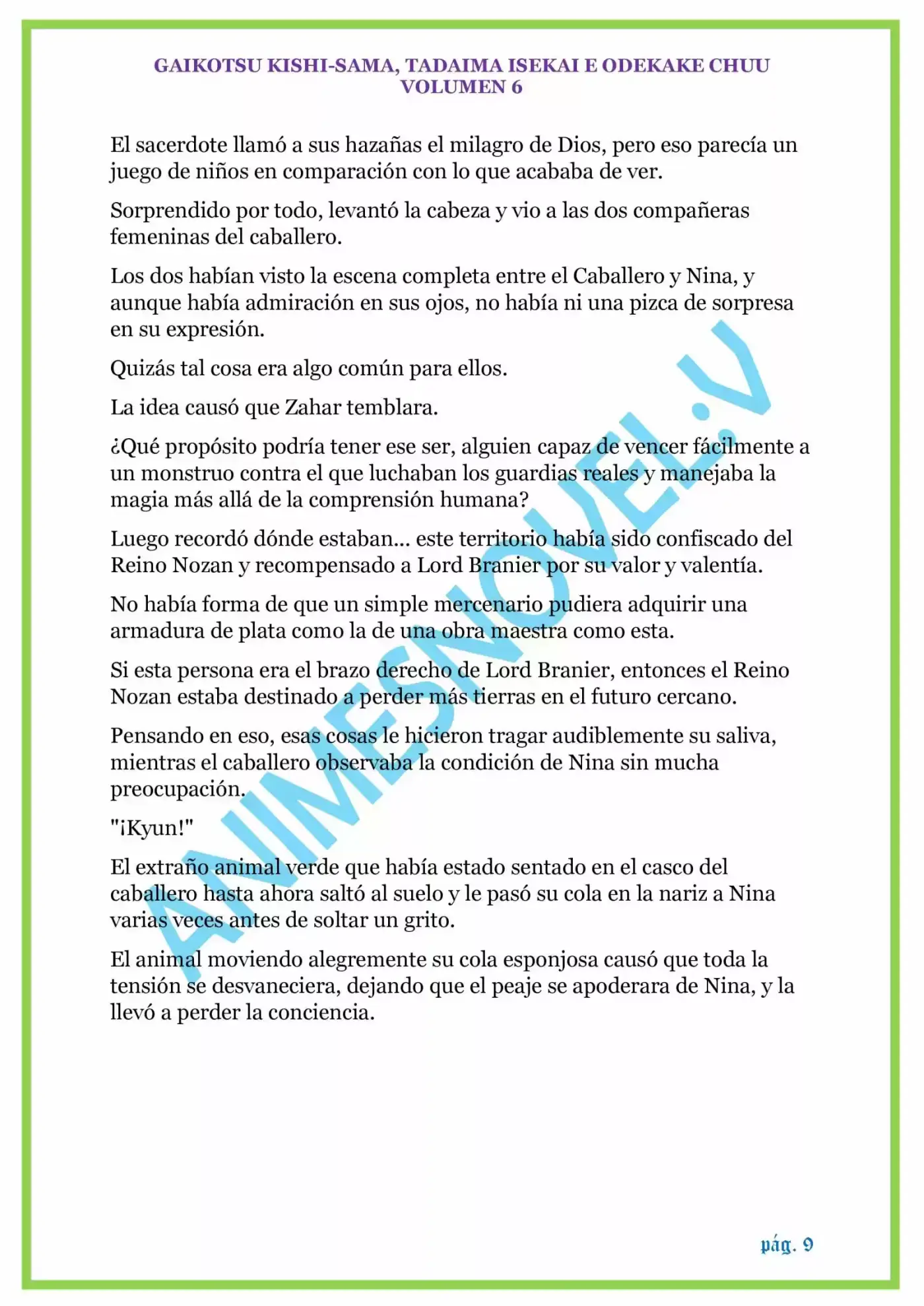 GAIKOTSU KISHI-SAMA (volumen 5) (Novela) - Capítulo 135 - Página 9 - LectorTMOo