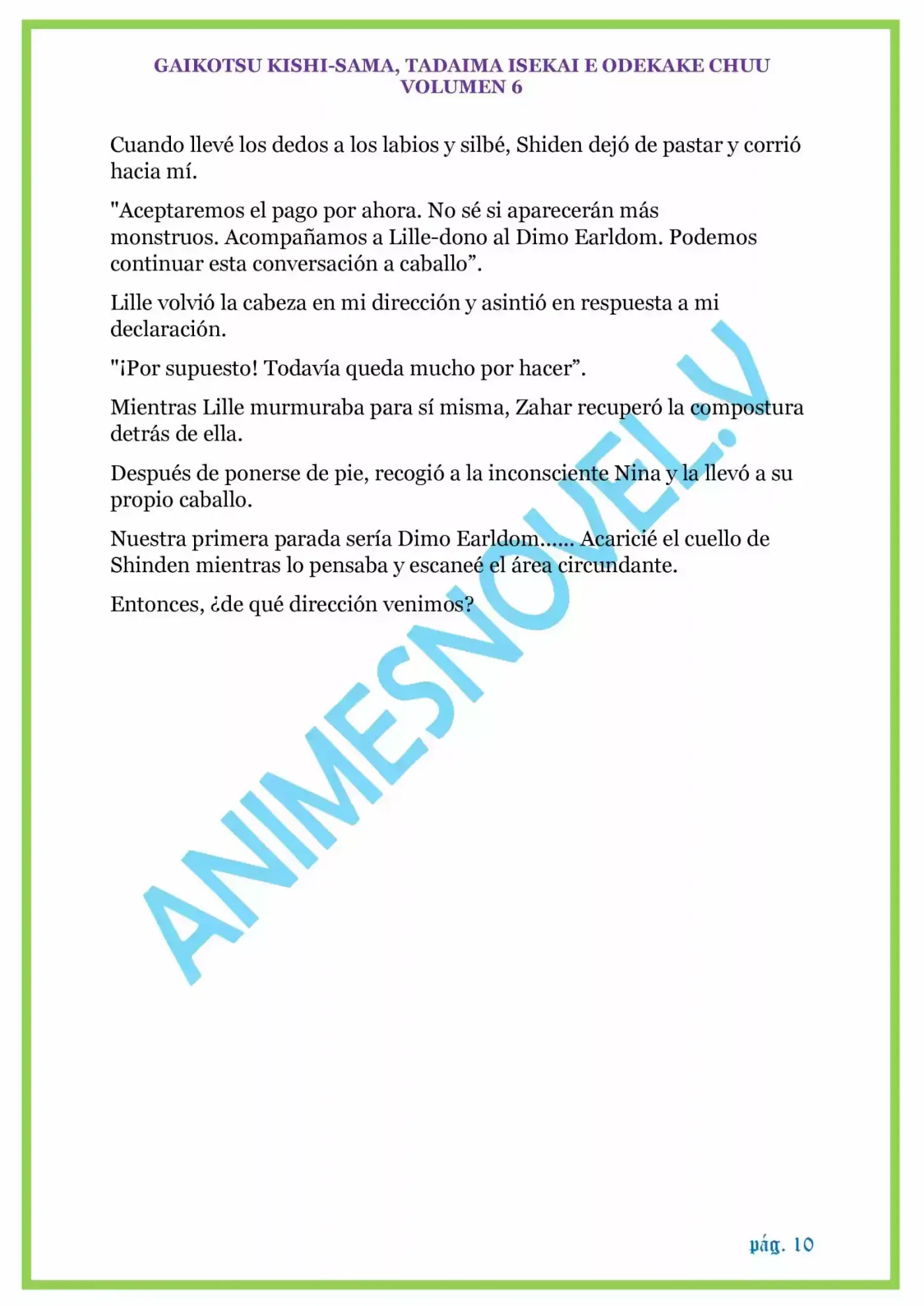 GAIKOTSU KISHI-SAMA (volumen 5) (Novela) - Capítulo 136 - Página 10 - LectorTMOo