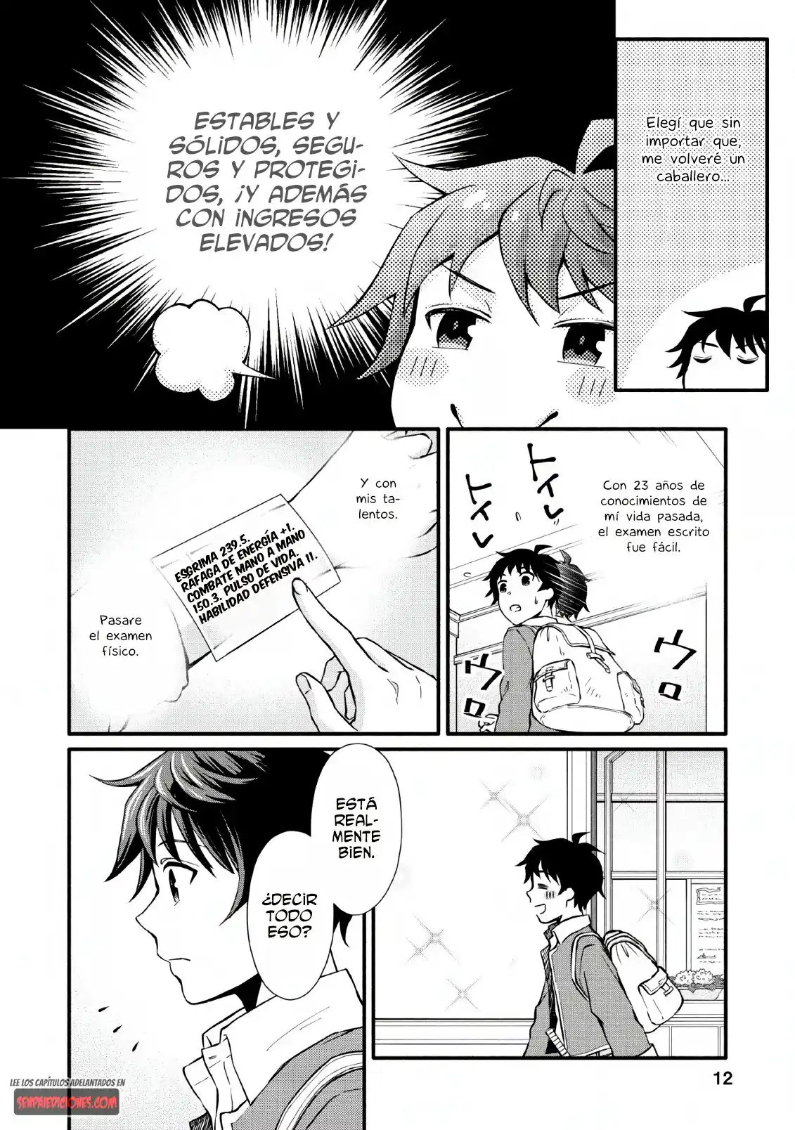 Gakuen Kishi No Level Up! - Capítulo 1 - Página 11 - LectorTMOo