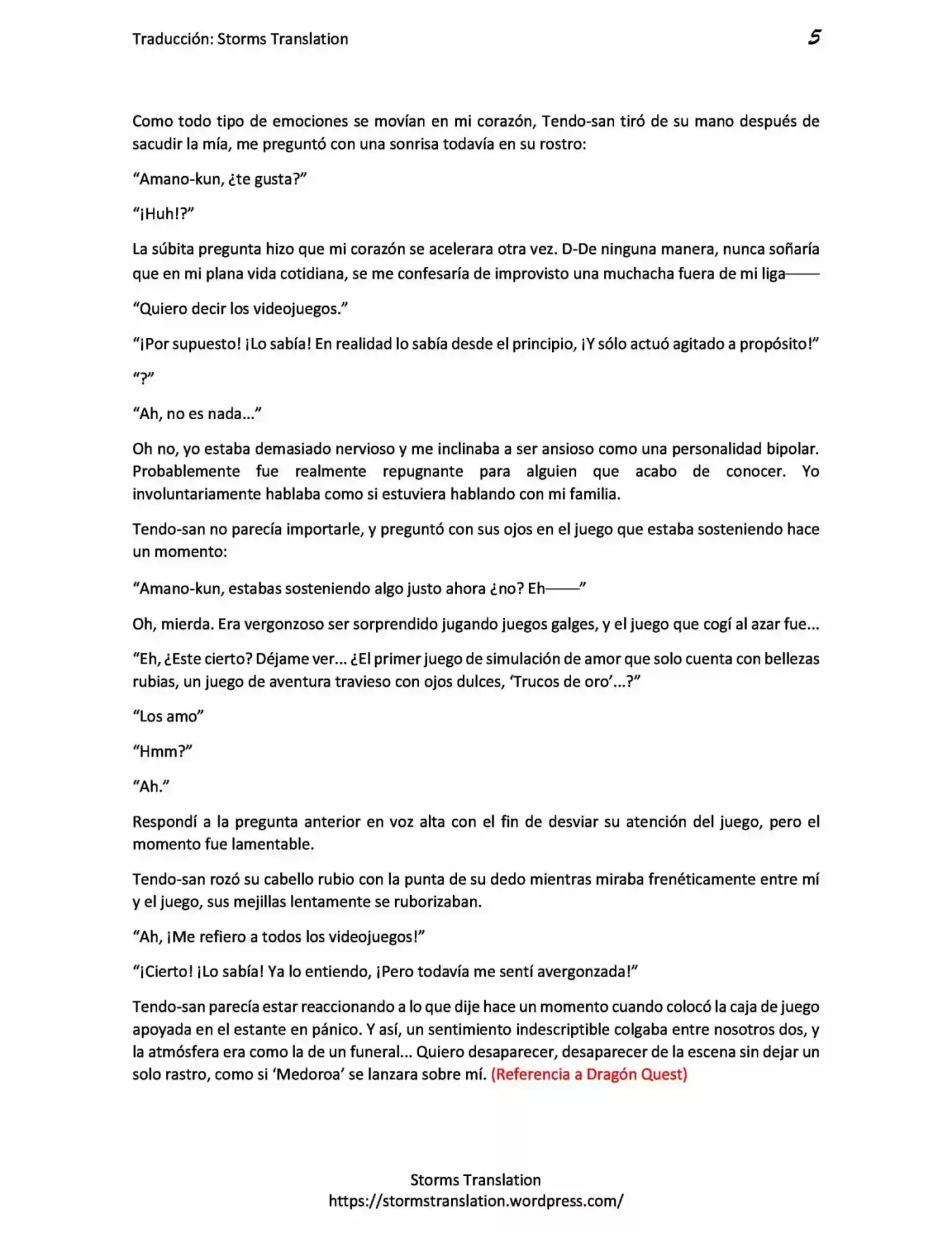 Gamers! (Novela) - Capítulo 1.50 - Página 5 - LectorTMOo