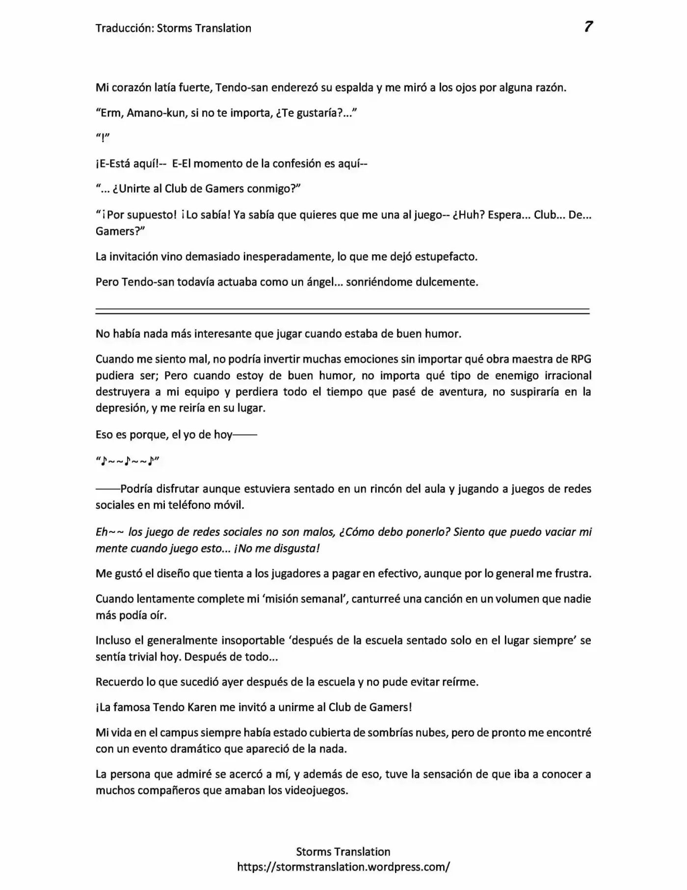 Gamers! (Novela) - Capítulo 1.50 - Página 7 - LectorTMOo