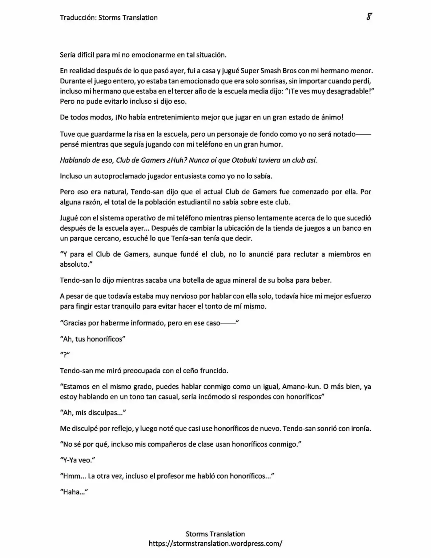 Gamers! (Novela) - Capítulo 1.50 - Página 8 - LectorTMOo