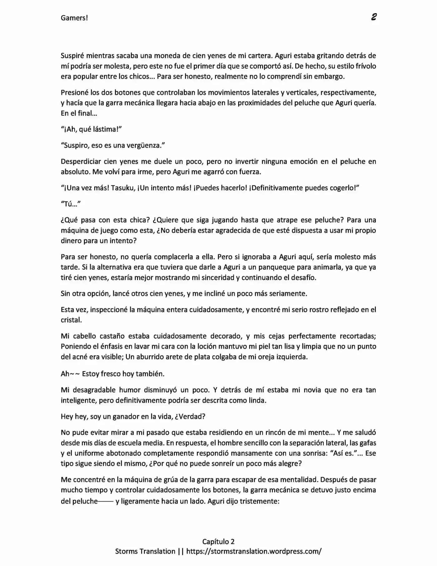 Gamers! (Novela) - Capítulo 2 - Página 2 - LectorTMOo