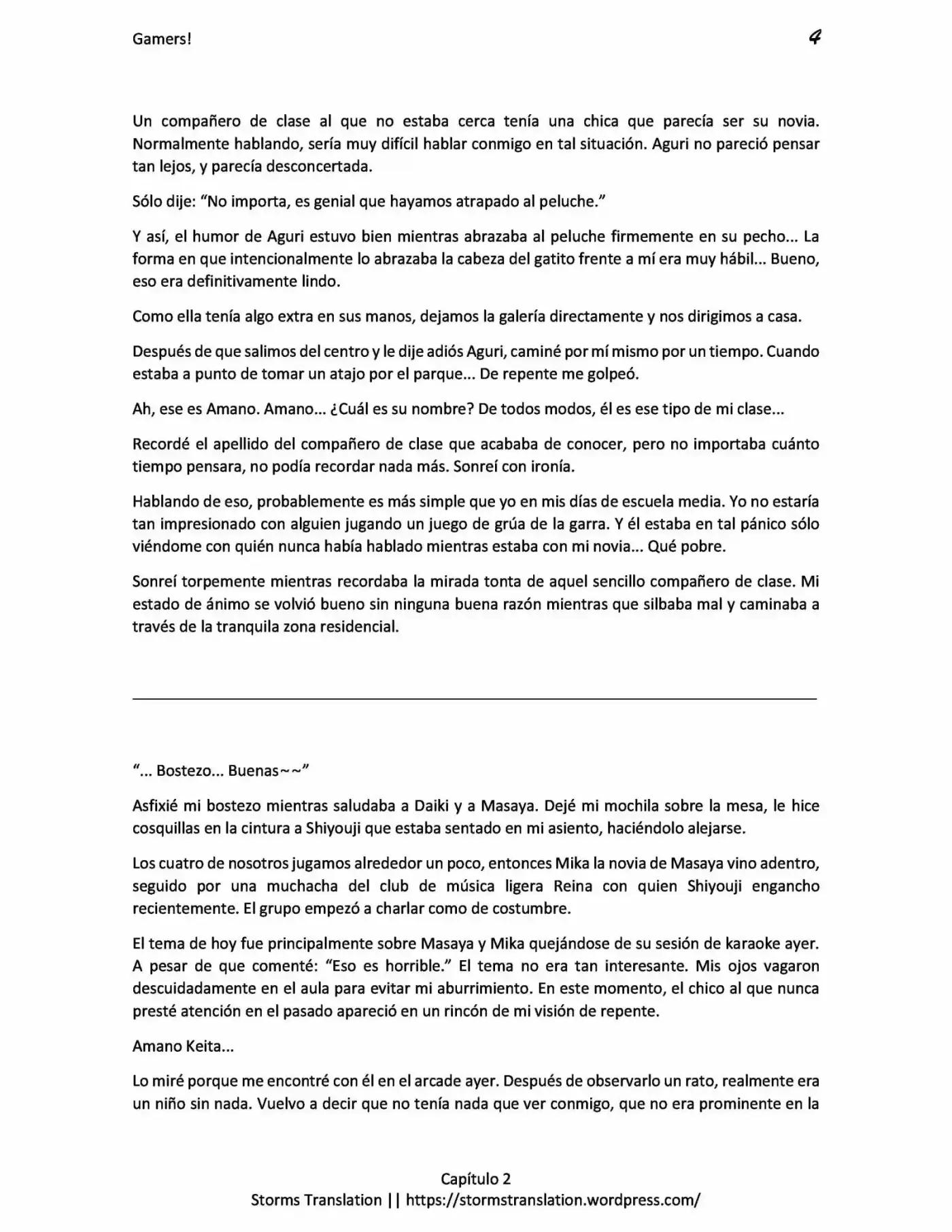 Gamers! (Novela) - Capítulo 2 - Página 4 - LectorTMOo