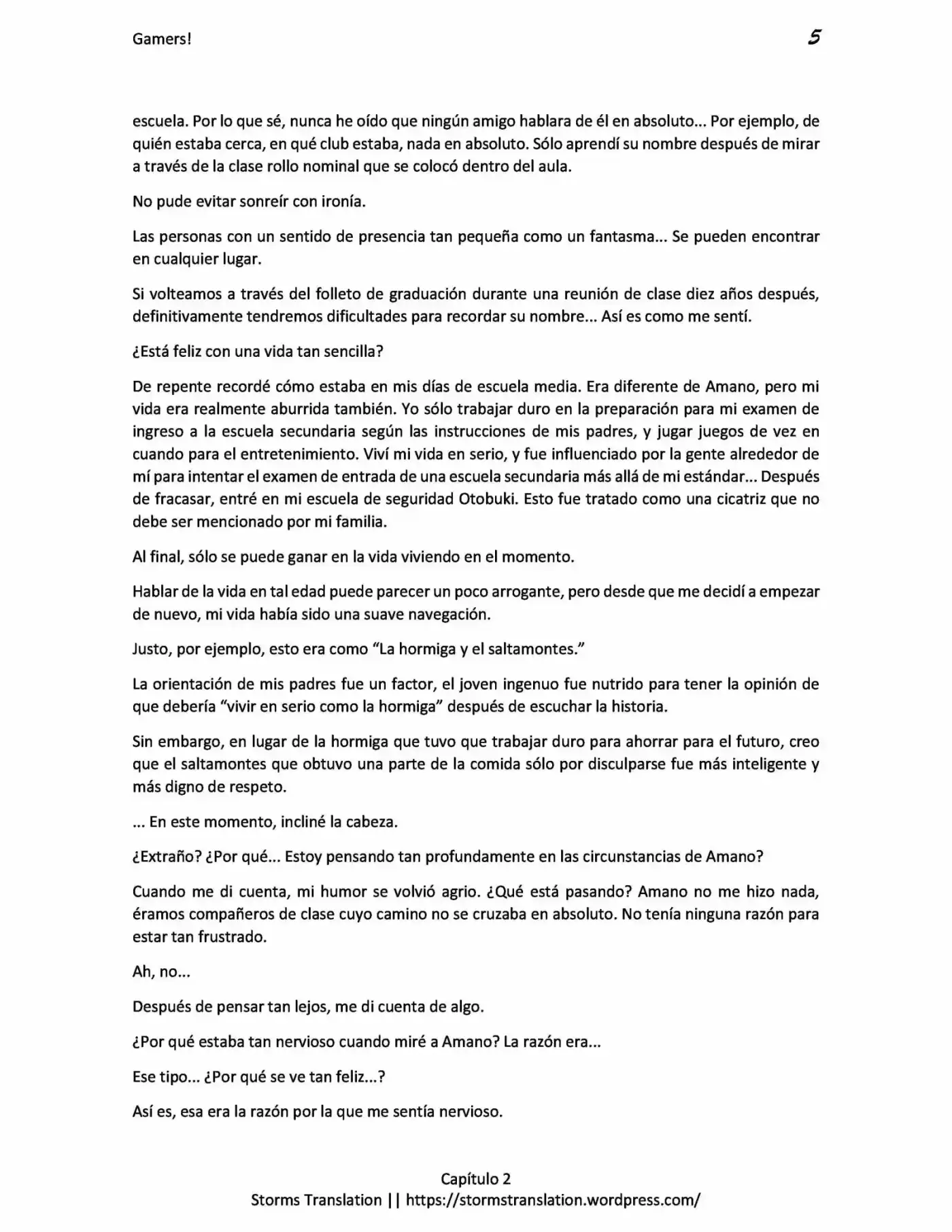 Gamers! (Novela) - Capítulo 2 - Página 5 - LectorTMOo