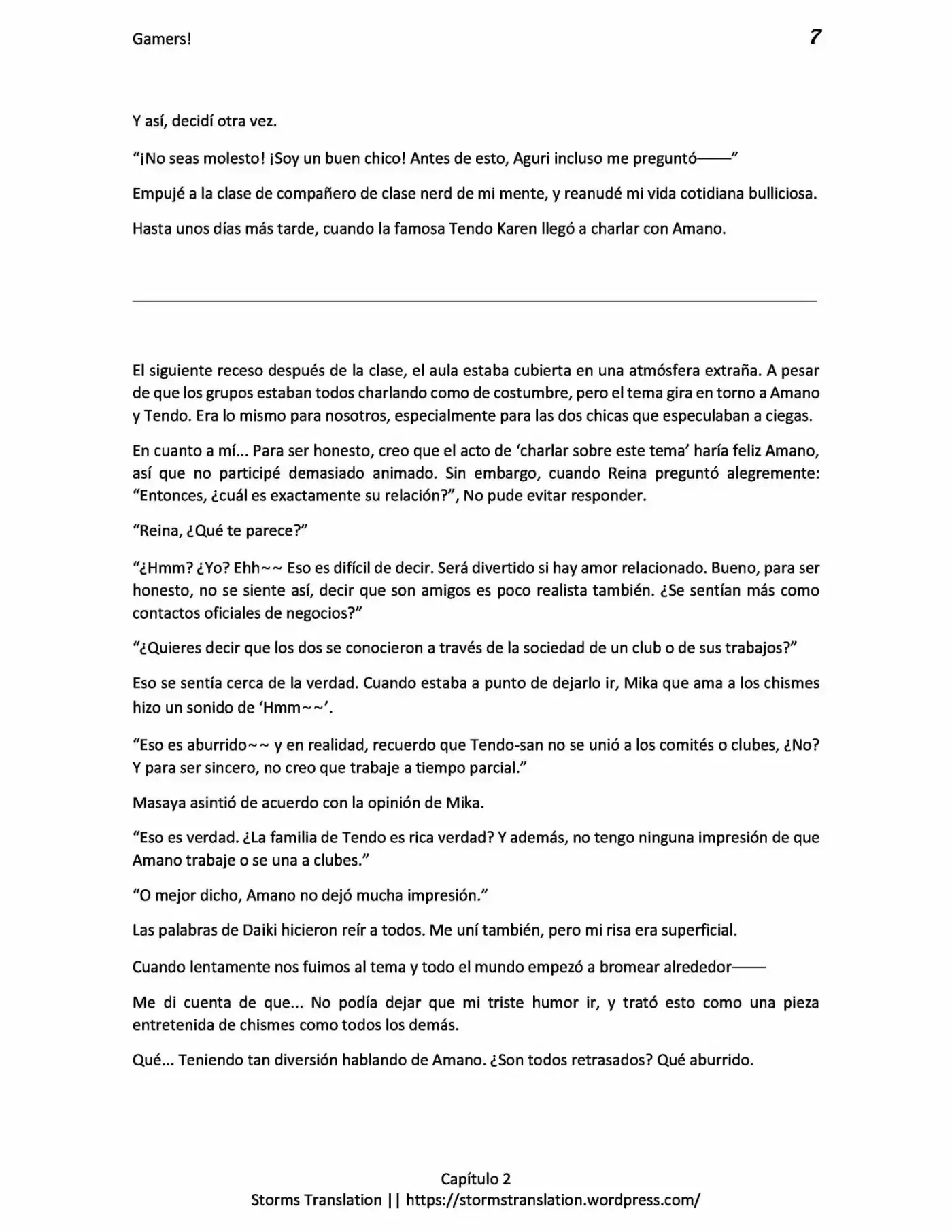 Gamers! (Novela) - Capítulo 2 - Página 7 - LectorTMOo