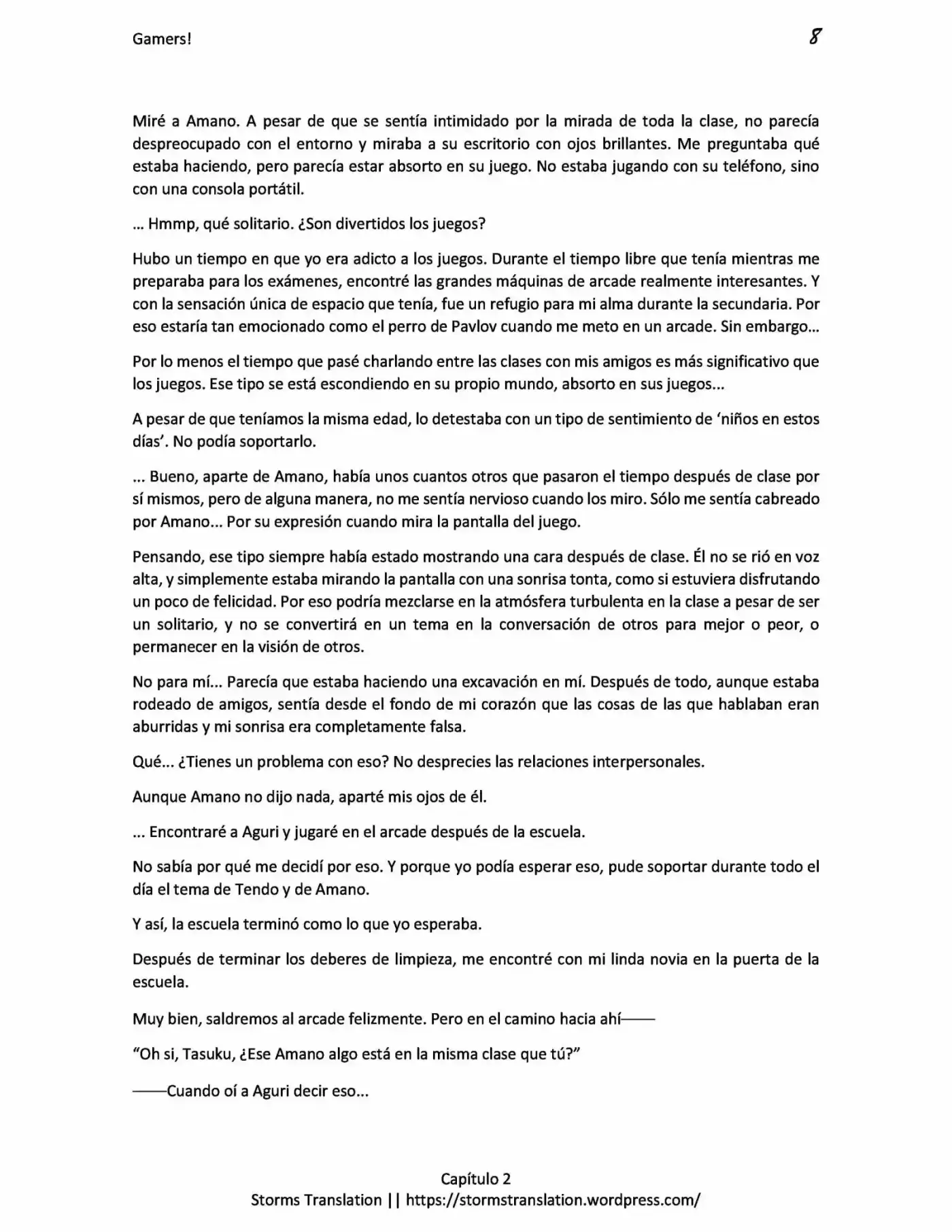 Gamers! (Novela) - Capítulo 2 - Página 8 - LectorTMOo