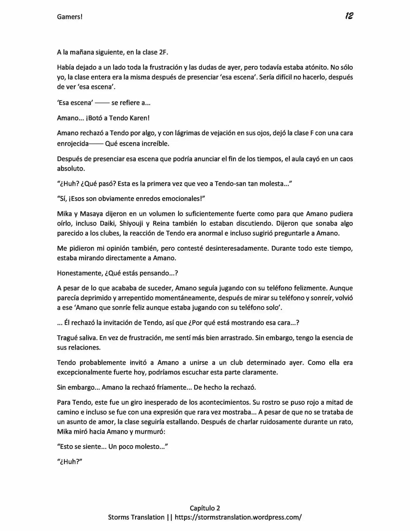 Gamers! (Novela) - Capítulo 2 - Página 12 - LectorTMOo