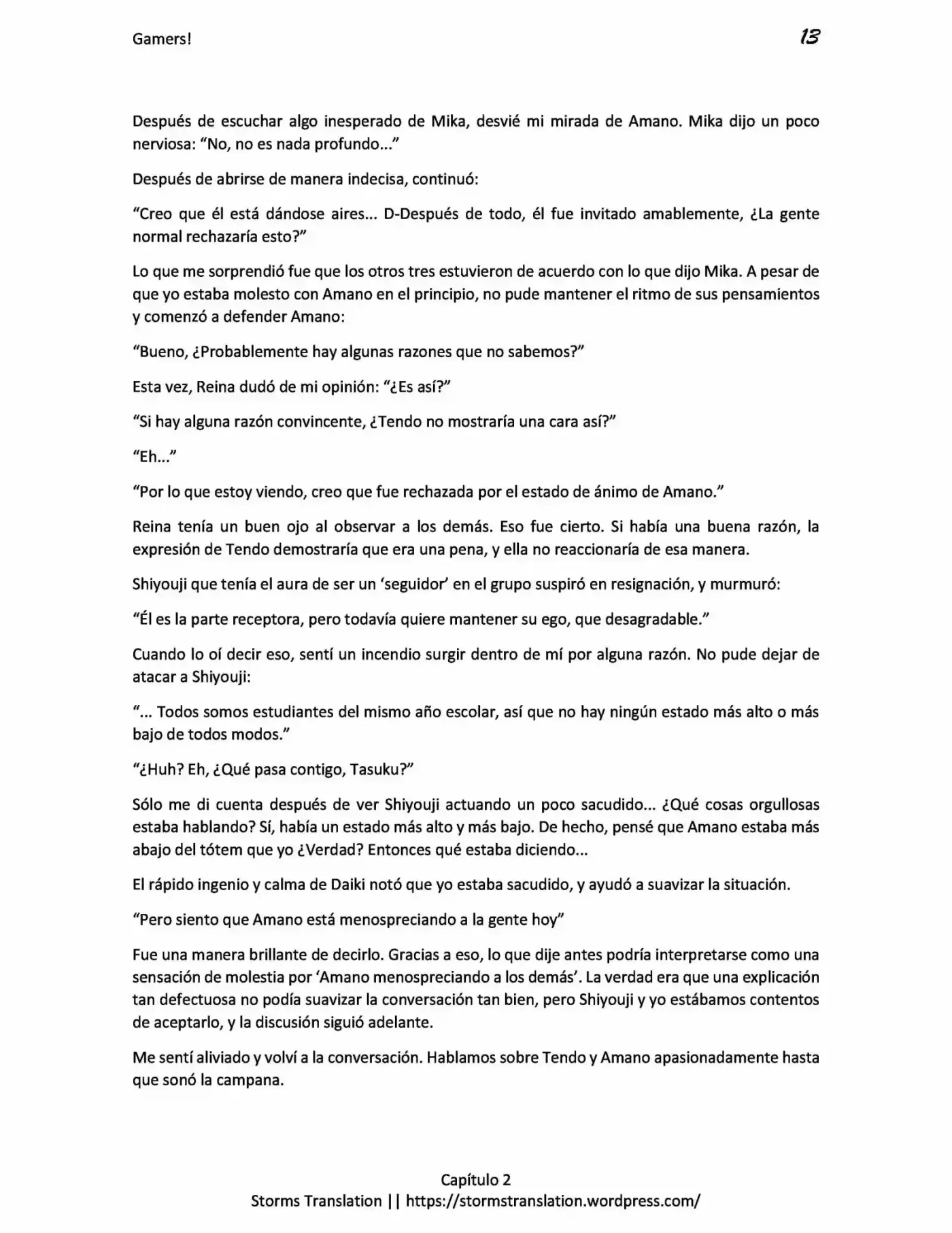Gamers! (Novela) - Capítulo 2 - Página 13 - LectorTMOo