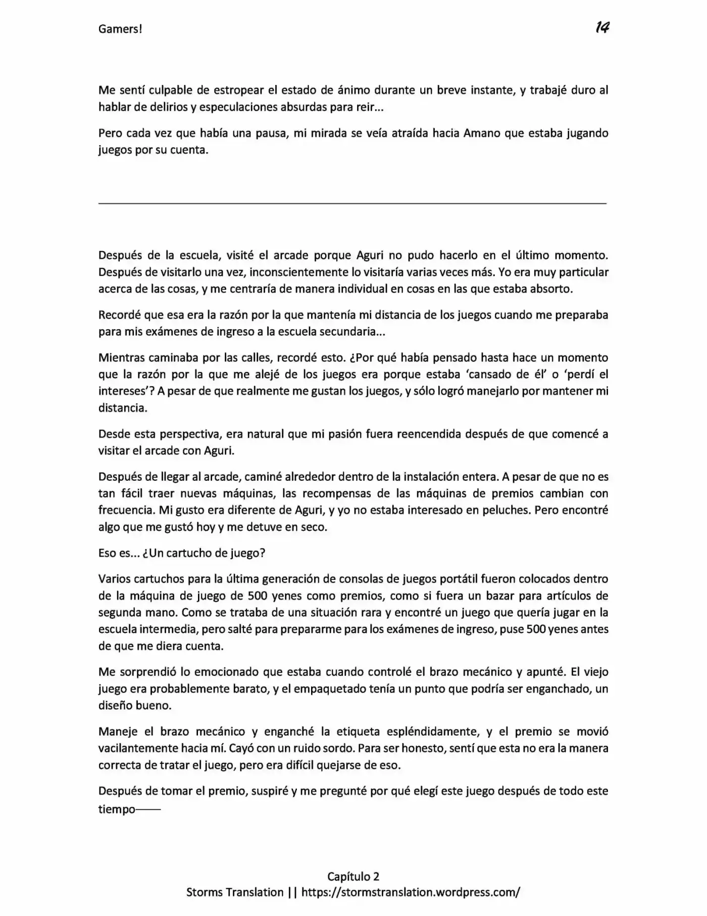 Gamers! (Novela) - Capítulo 2 - Página 14 - LectorTMOo