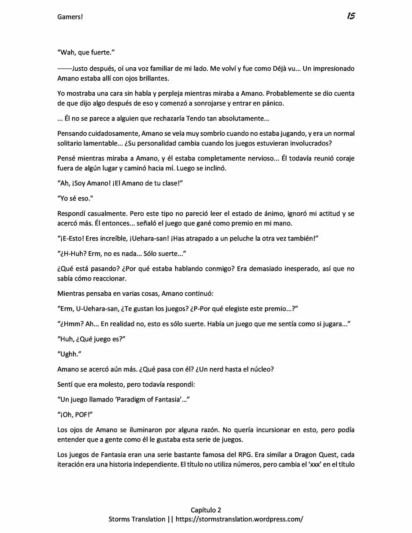 Gamers! (Novela) - Capítulo 2 - Página 15 - LectorTMOo