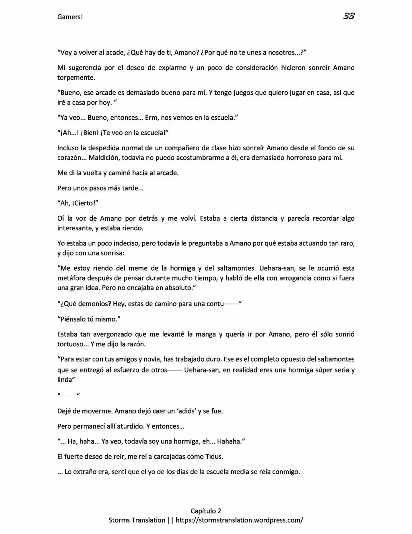 Gamers! (Novela) - Capítulo 2 - Página 33 - LectorTMOo