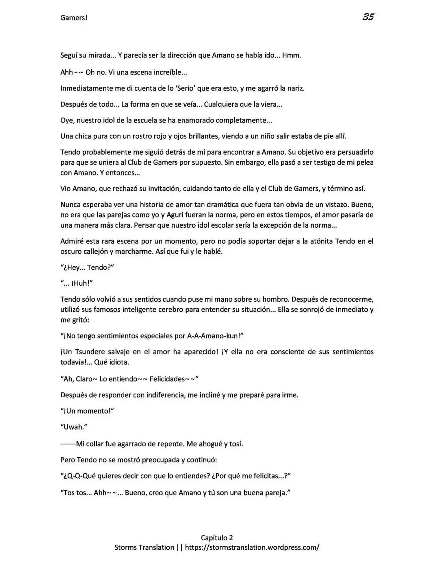 Gamers! (Novela) - Capítulo 2 - Página 35 - LectorTMOo