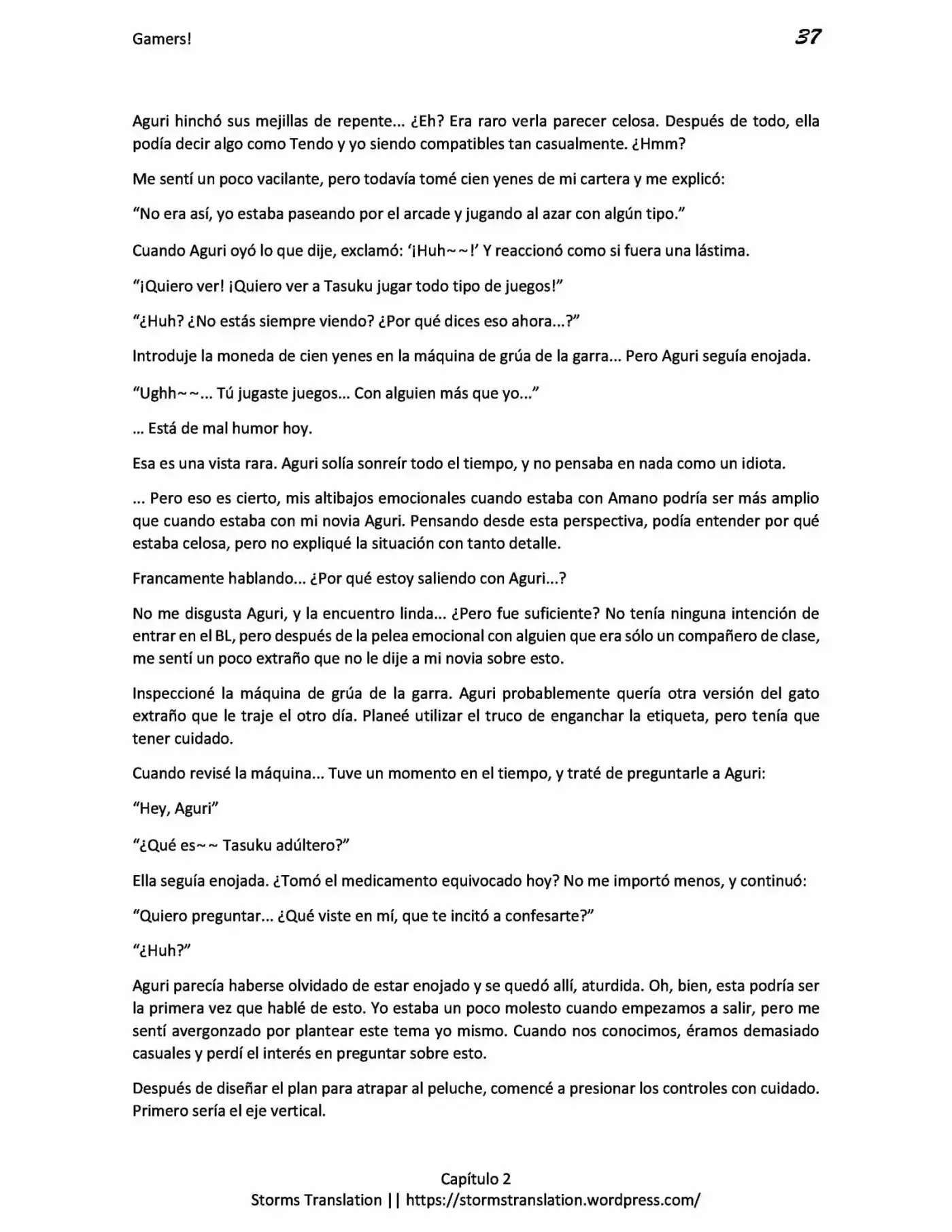 Gamers! (Novela) - Capítulo 2 - Página 37 - LectorTMOo