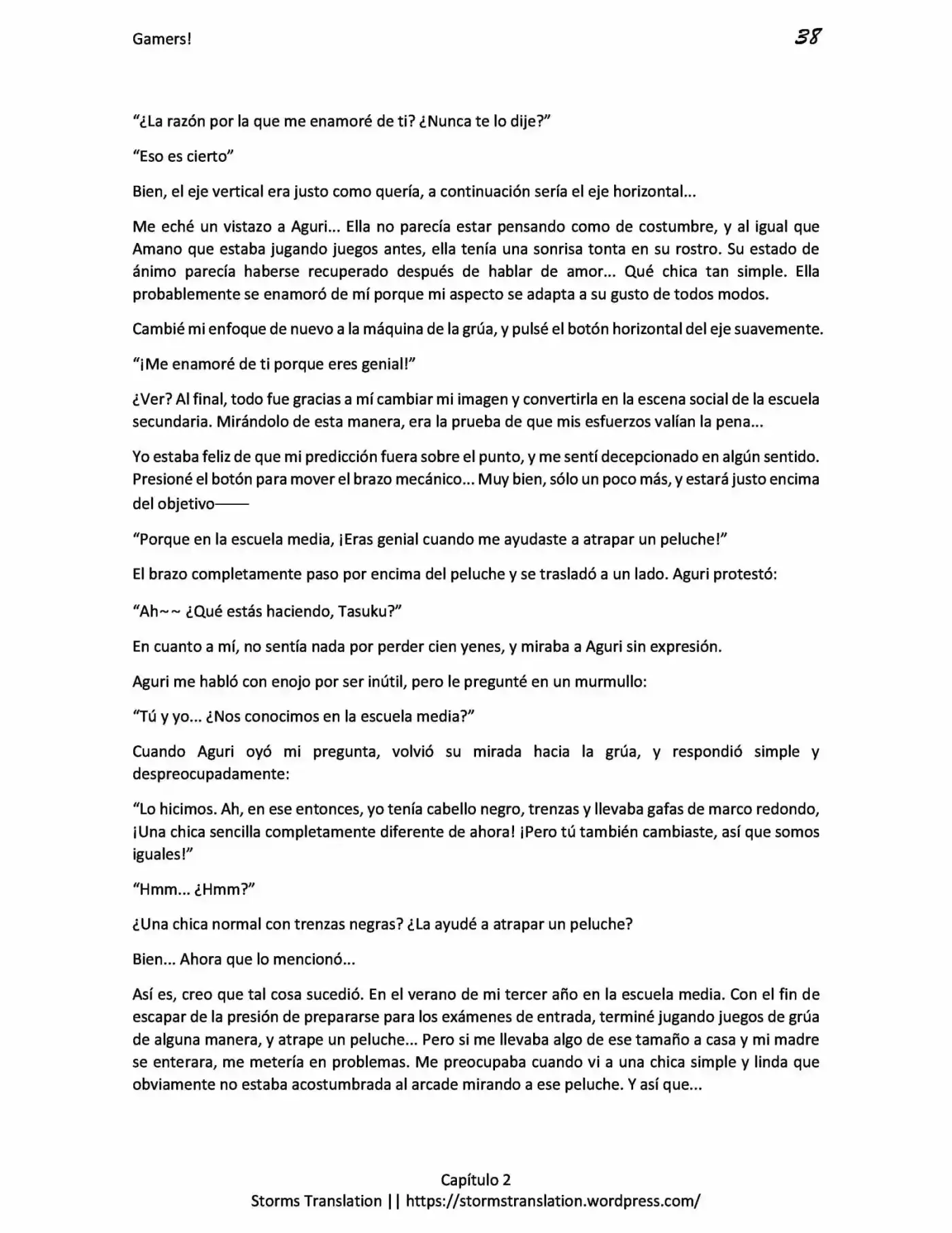 Gamers! (Novela) - Capítulo 2 - Página 38 - LectorTMOo