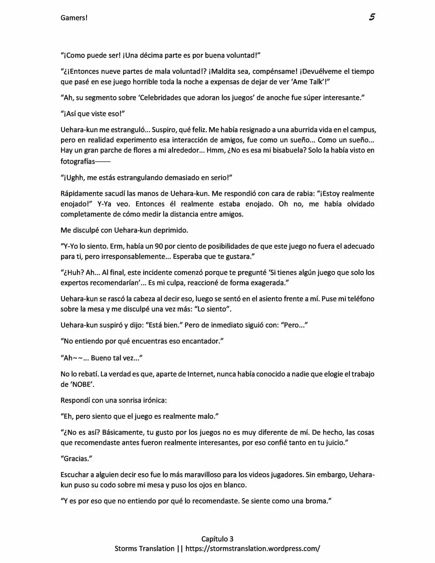 Gamers! (Novela) - Capítulo 3.10 - Página 5 - LectorTMOo
