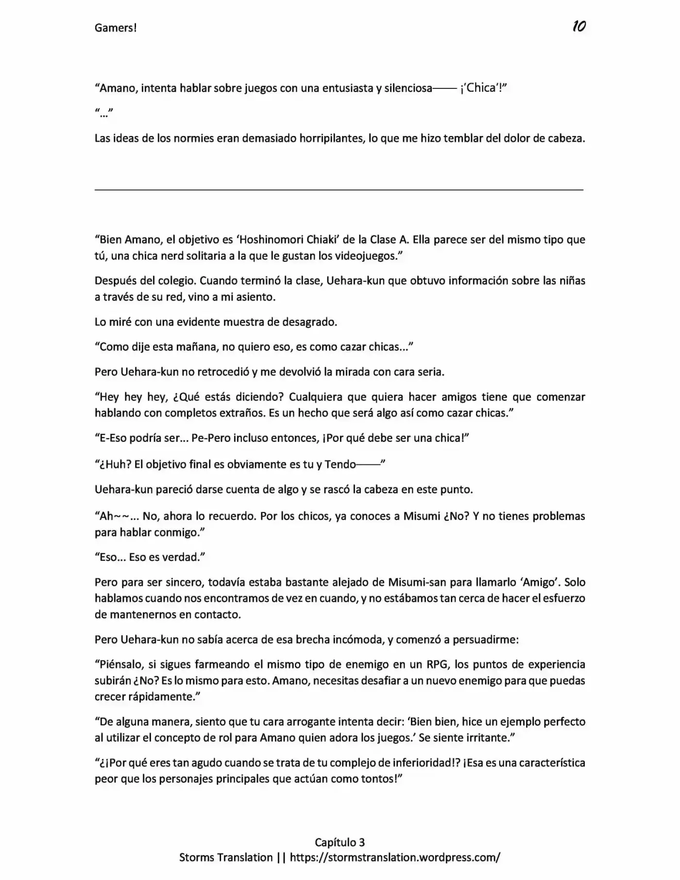 Gamers! (Novela) - Capítulo 3.10 - Página 10 - LectorTMOo