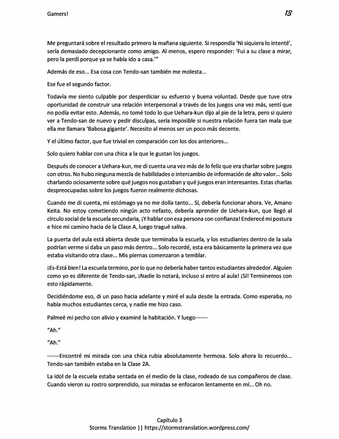 Gamers! (Novela) - Capítulo 3.10 - Página 13 - LectorTMOo