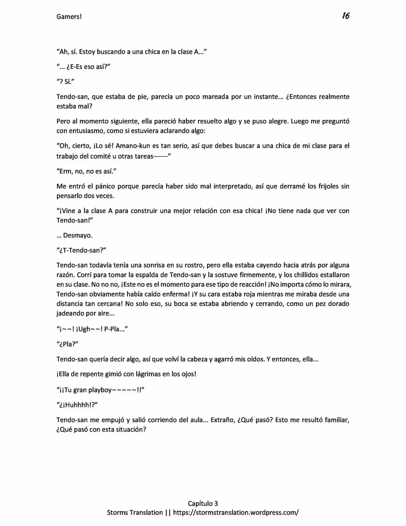 Gamers! (Novela) - Capítulo 3.10 - Página 16 - LectorTMOo