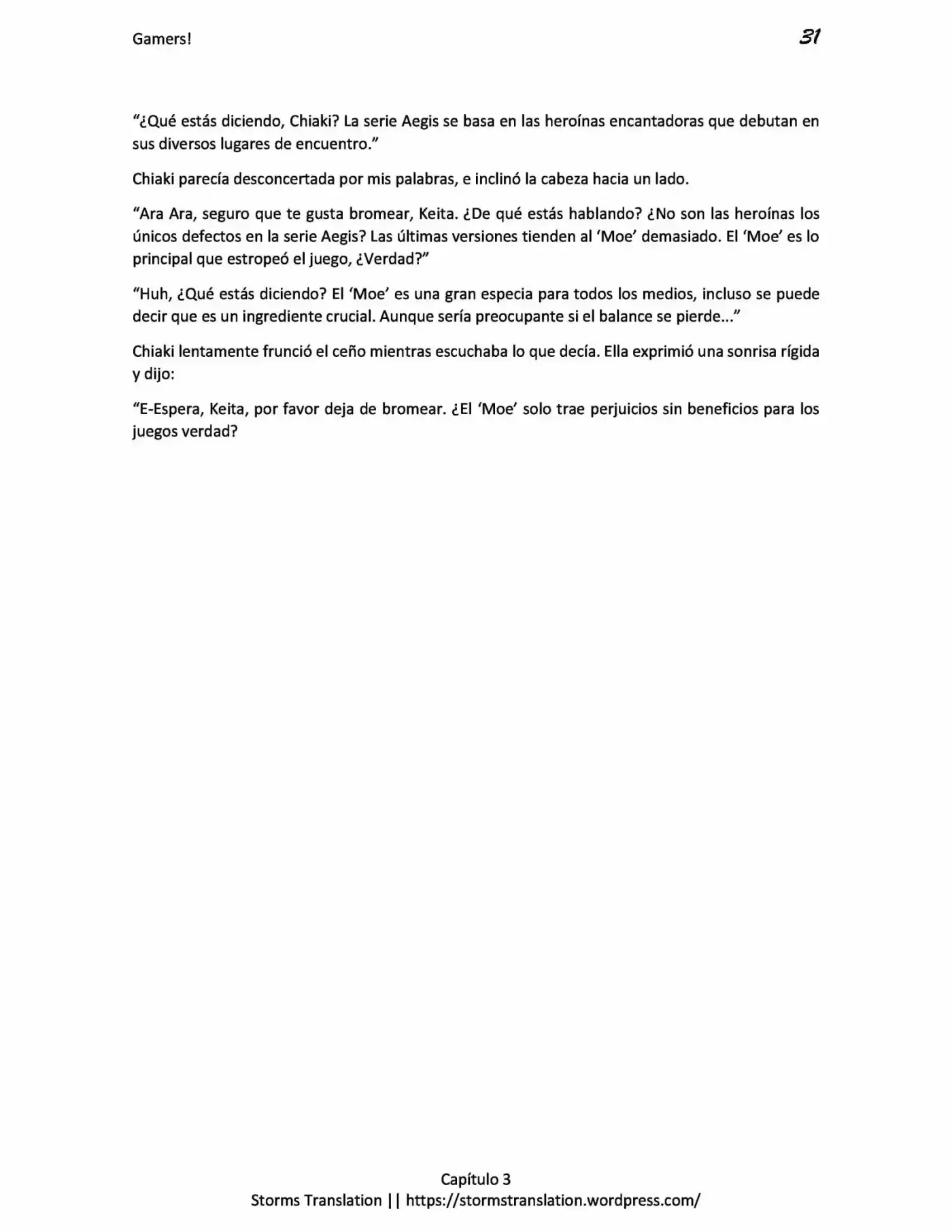 Gamers! (Novela) - Capítulo 3.10 - Página 31 - LectorTMOo