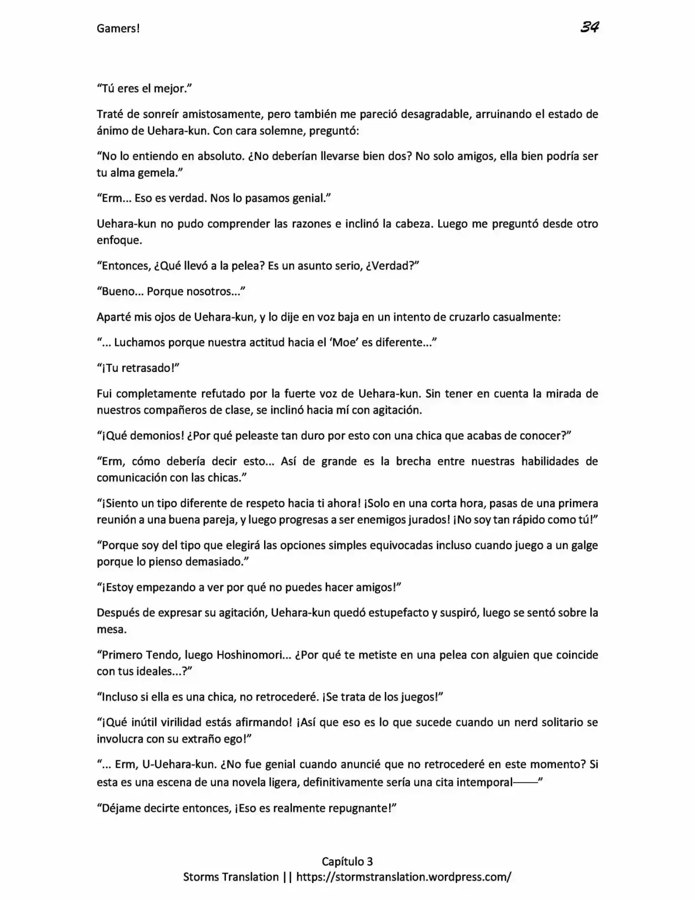Gamers! (Novela) - Capítulo 3.10 - Página 34 - LectorTMOo