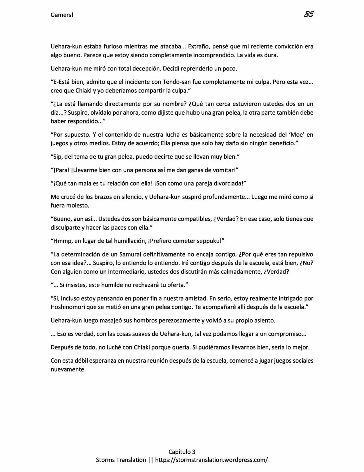 Gamers! (Novela) - Capítulo 3.10 - Página 35 - LectorTMOo