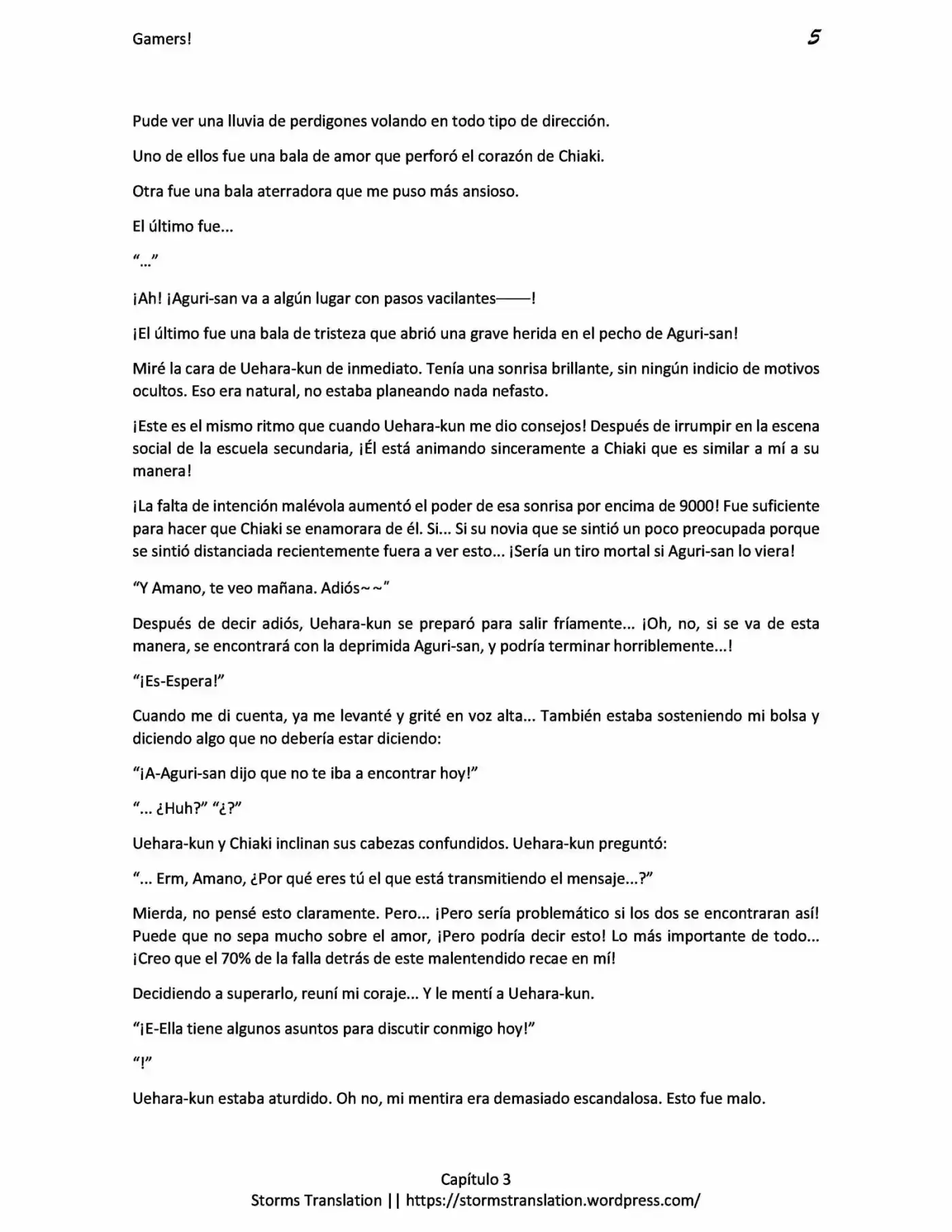 Gamers! (Novela) - Capítulo 3.20 - Página 5 - LectorTMOo