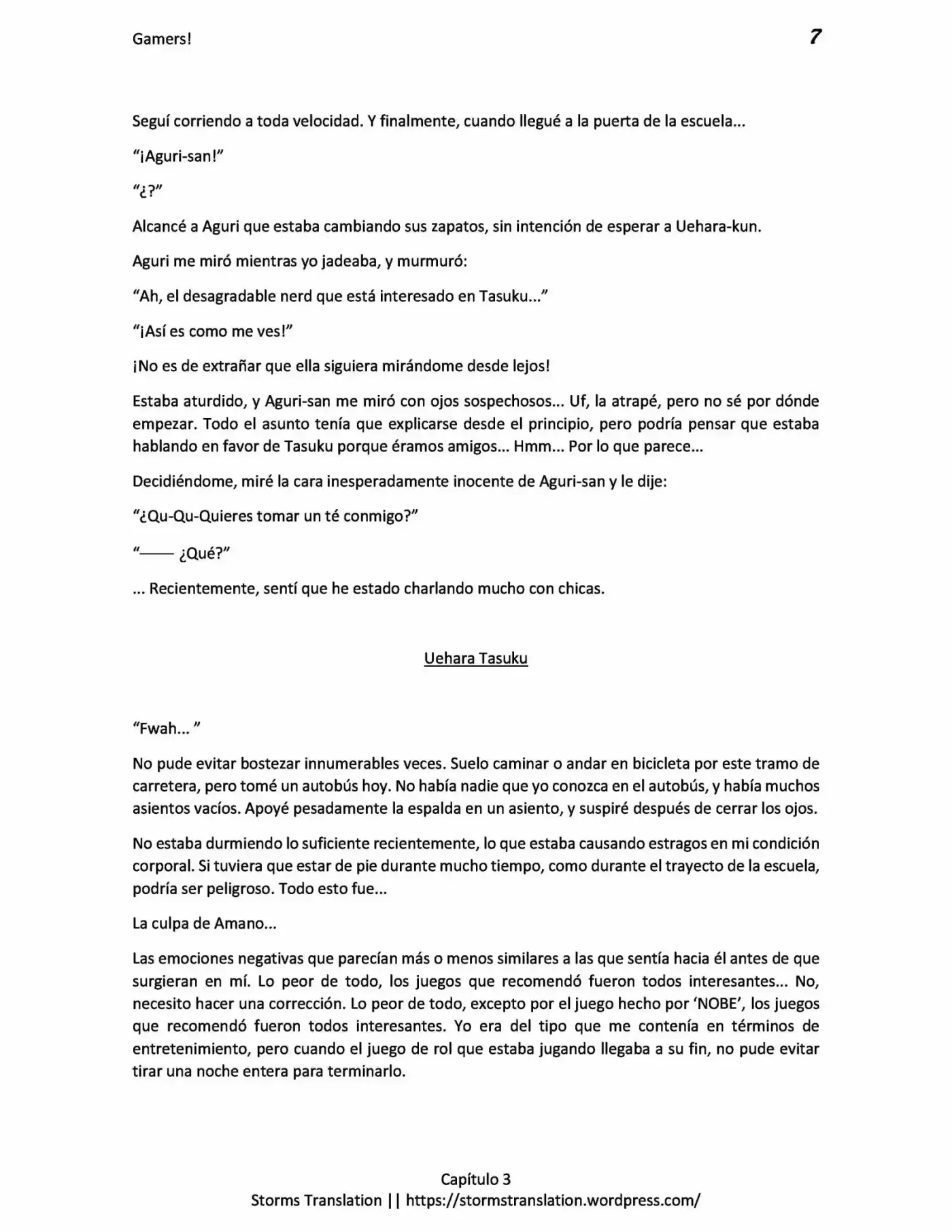 Gamers! (Novela) - Capítulo 3.20 - Página 7 - LectorTMOo