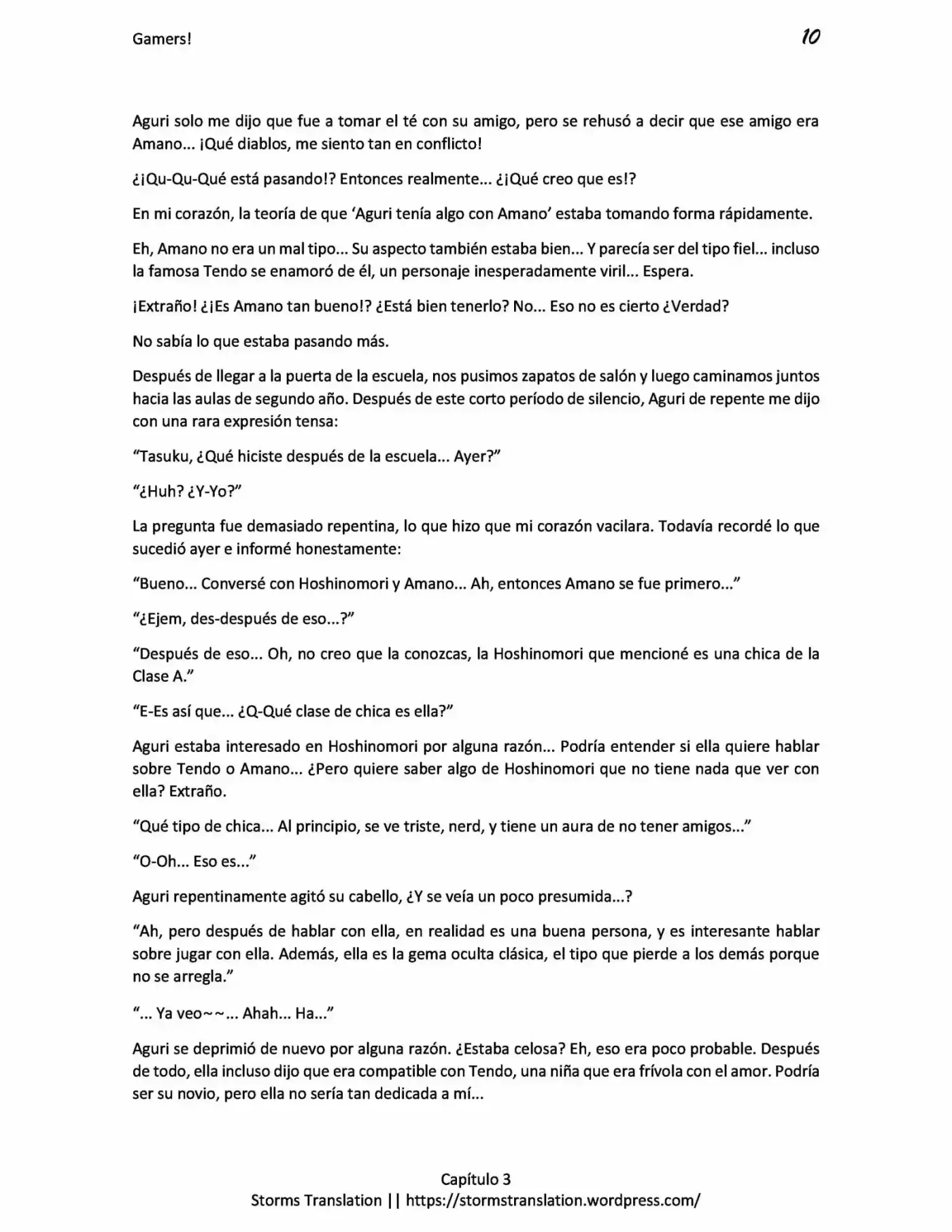 Gamers! (Novela) - Capítulo 3.20 - Página 10 - LectorTMOo
