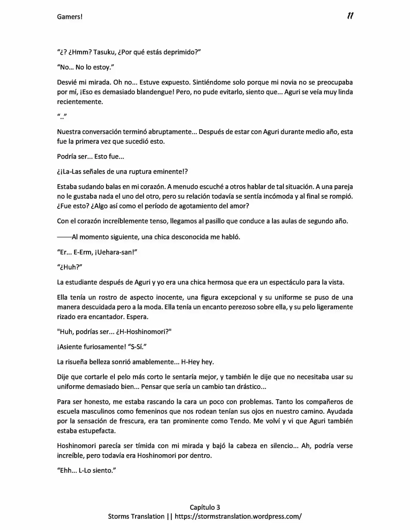 Gamers! (Novela) - Capítulo 3.20 - Página 11 - LectorTMOo