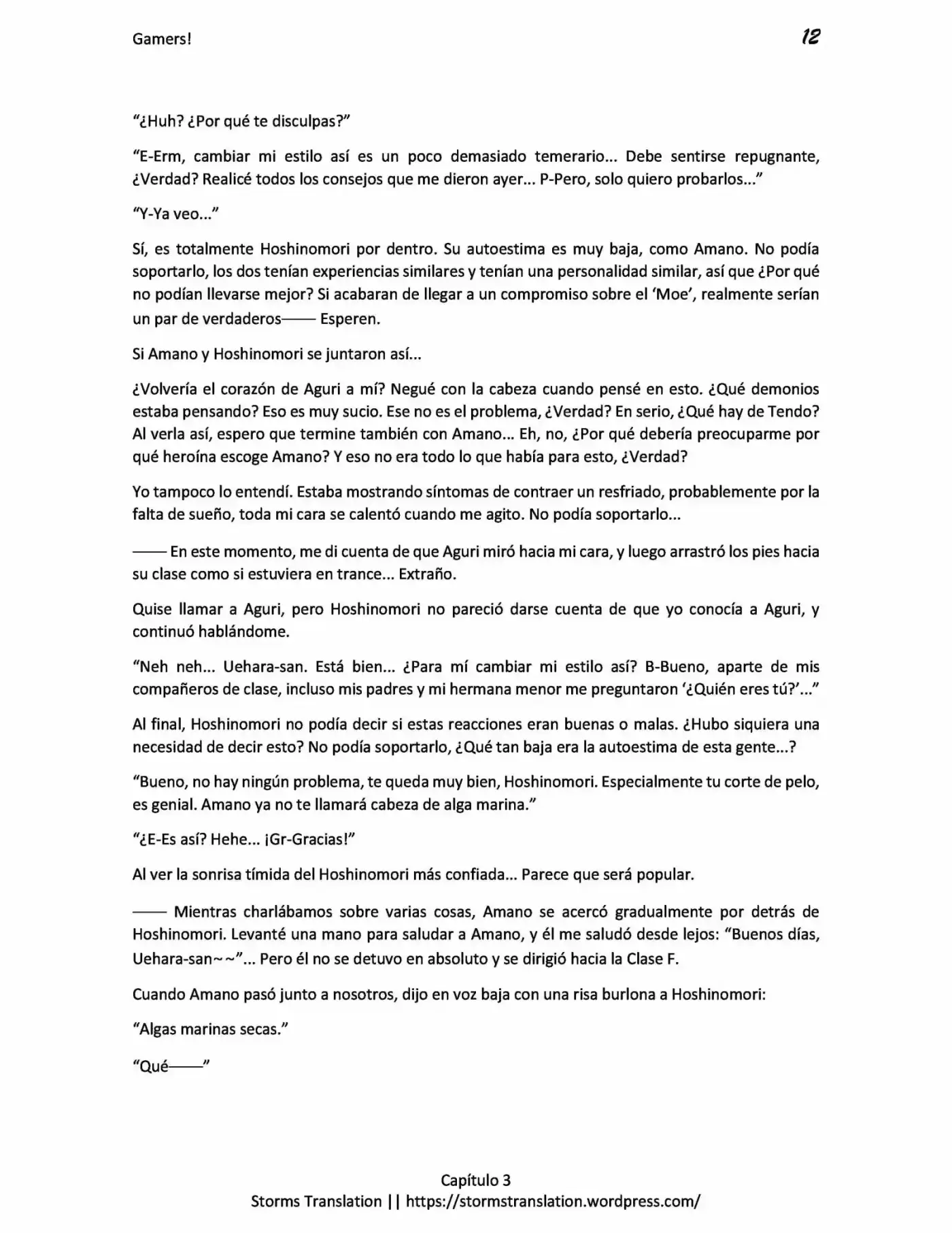Gamers! (Novela) - Capítulo 3.20 - Página 12 - LectorTMOo