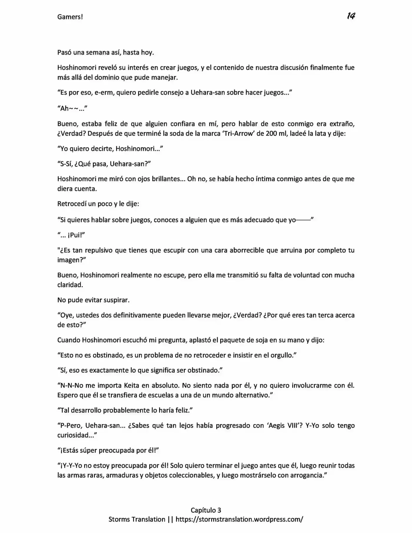 Gamers! (Novela) - Capítulo 3.20 - Página 14 - LectorTMOo
