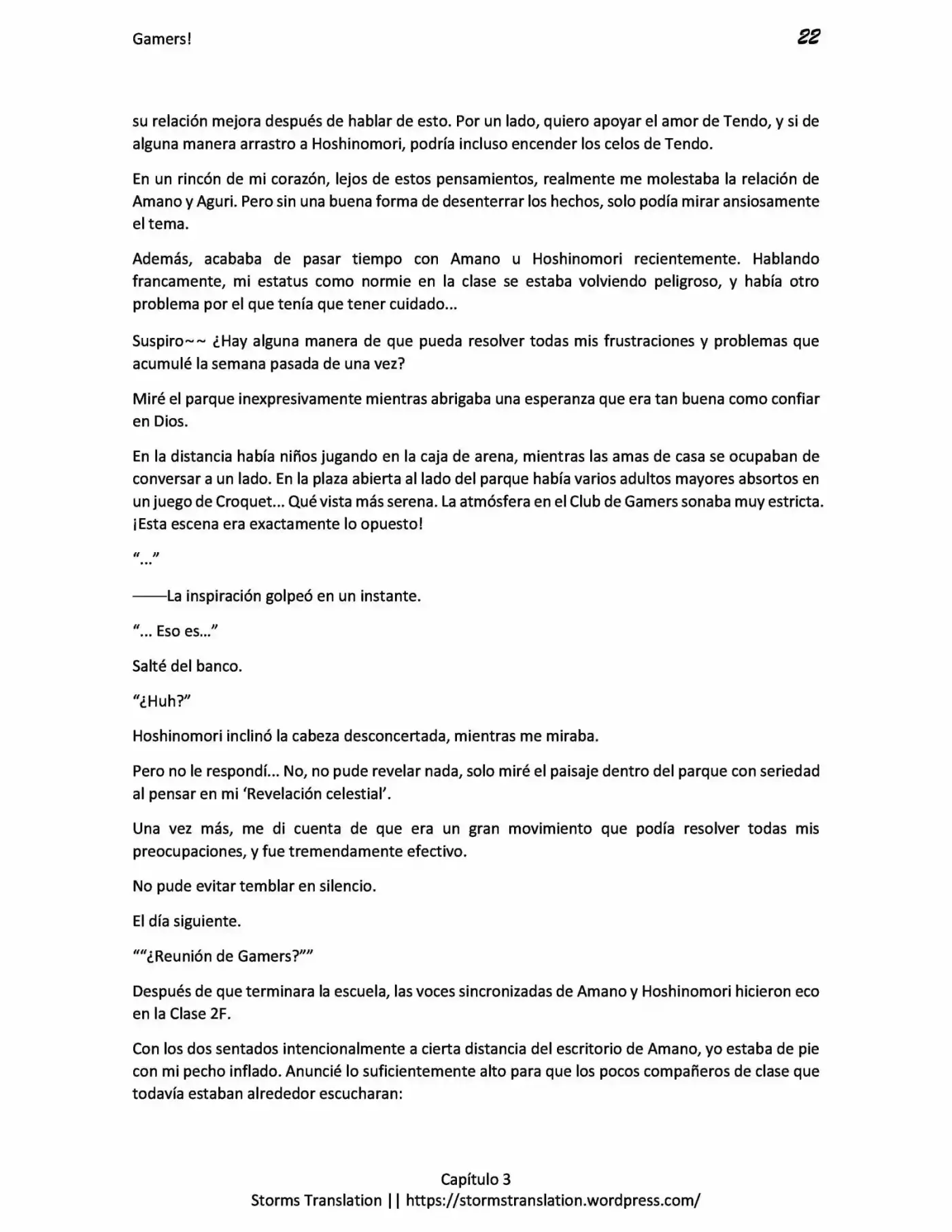 Gamers! (Novela) - Capítulo 3.20 - Página 22 - LectorTMOo