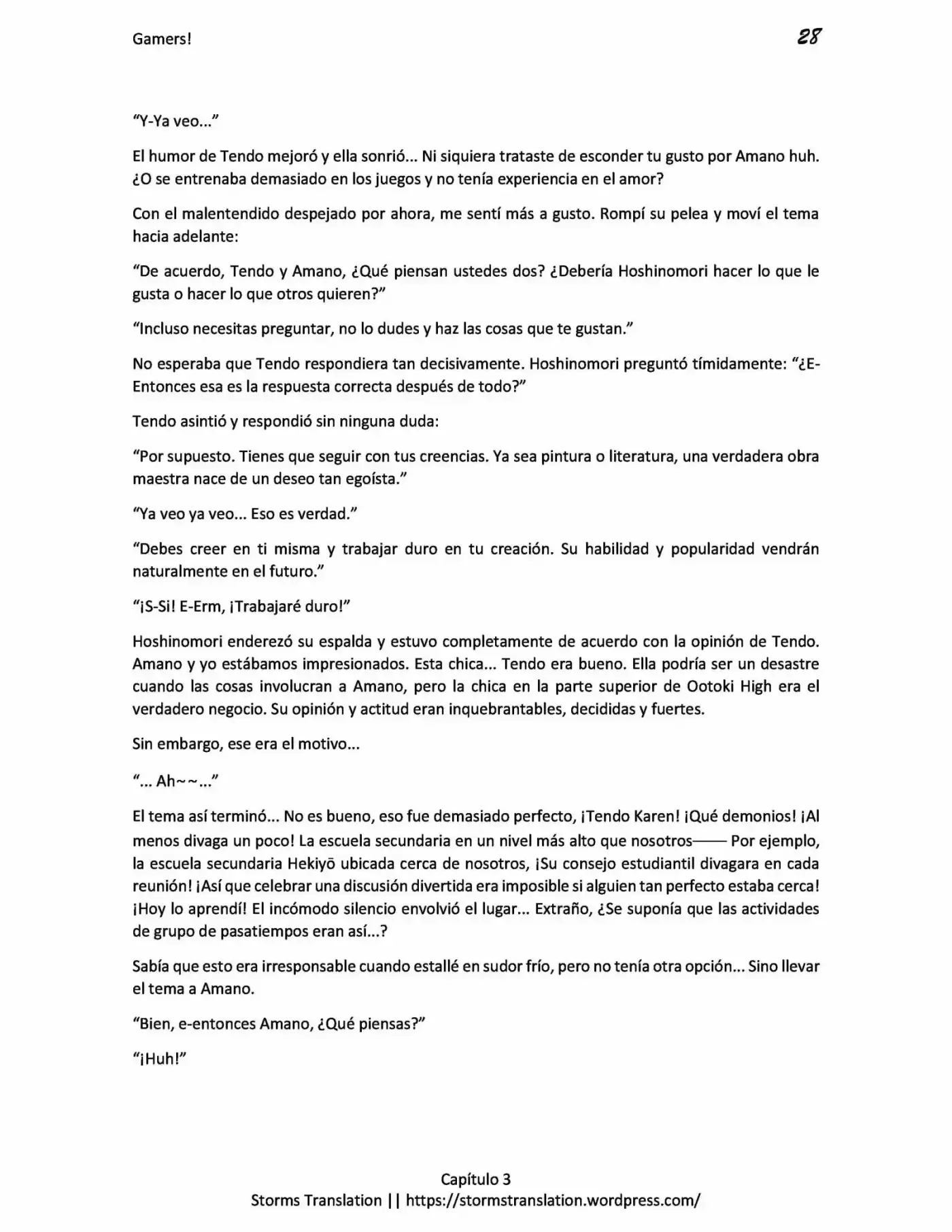 Gamers! (Novela) - Capítulo 3.20 - Página 28 - LectorTMOo