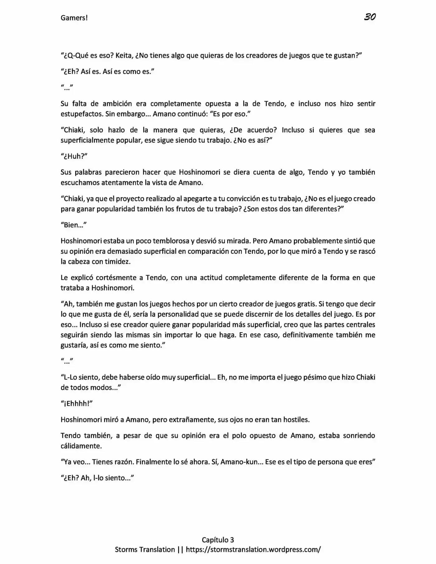 Gamers! (Novela) - Capítulo 3.20 - Página 30 - LectorTMOo