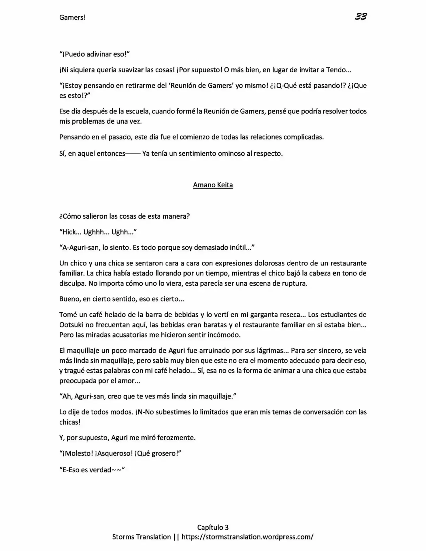 Gamers! (Novela) - Capítulo 3.20 - Página 33 - LectorTMOo
