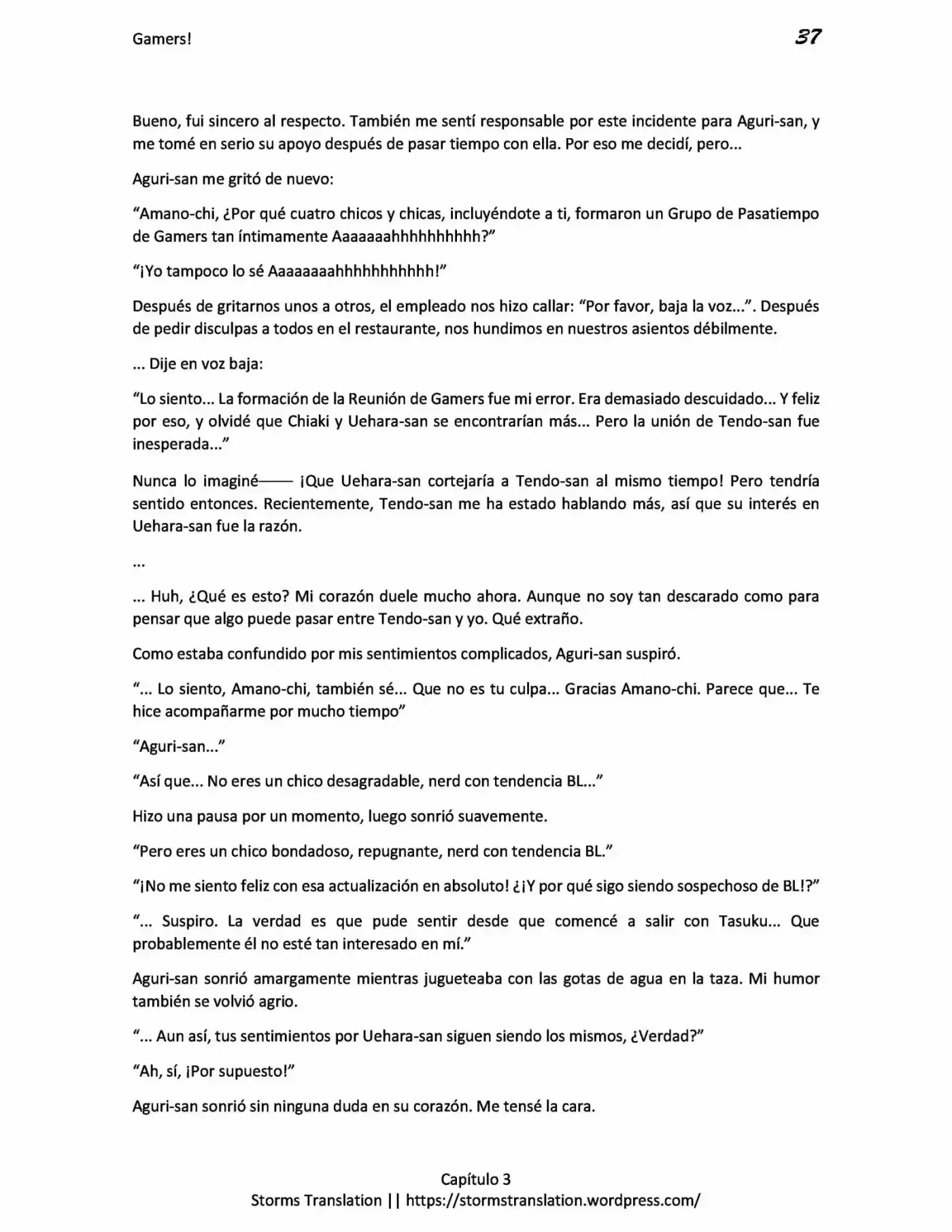 Gamers! (Novela) - Capítulo 3.20 - Página 37 - LectorTMOo
