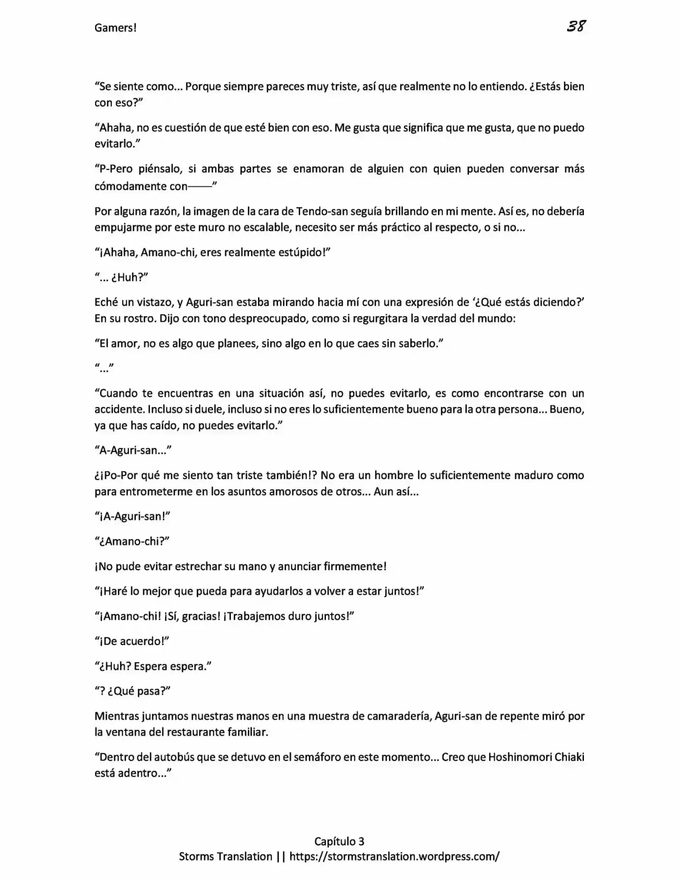 Gamers! (Novela) - Capítulo 3.20 - Página 38 - LectorTMOo