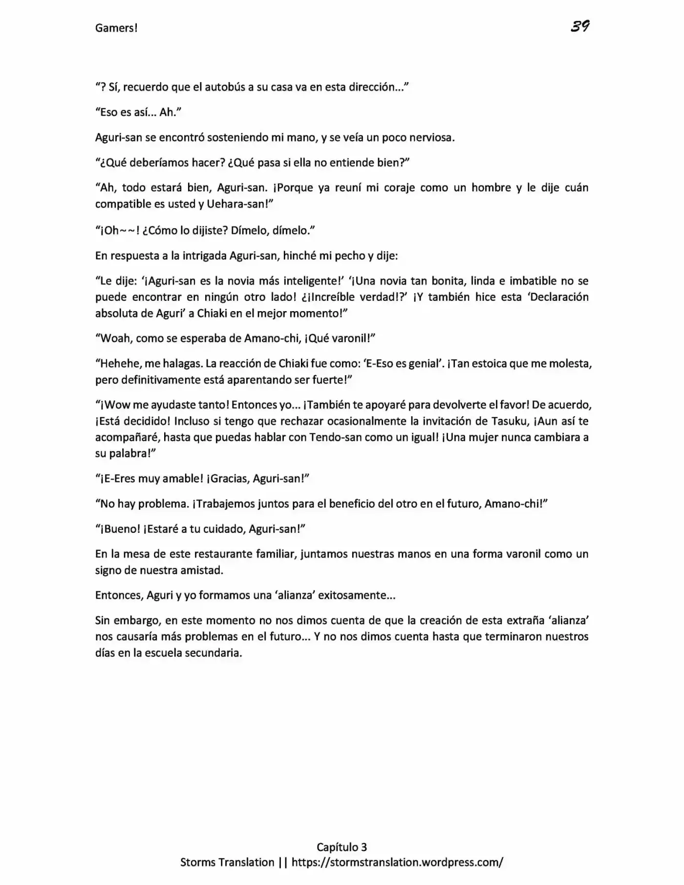 Gamers! (Novela) - Capítulo 3.20 - Página 39 - LectorTMOo