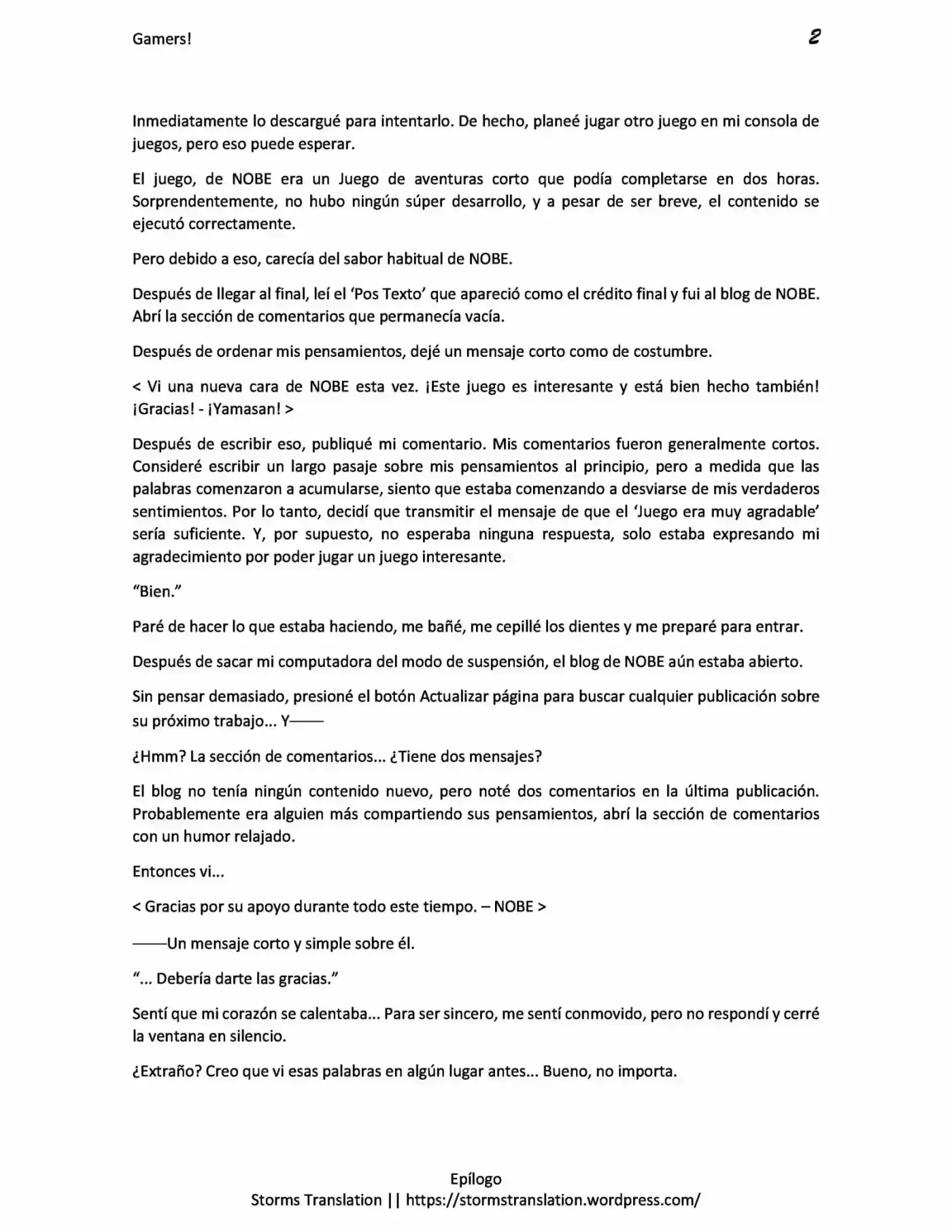 Gamers! (Novela) - Capítulo 4 - Página 2 - LectorTMOo