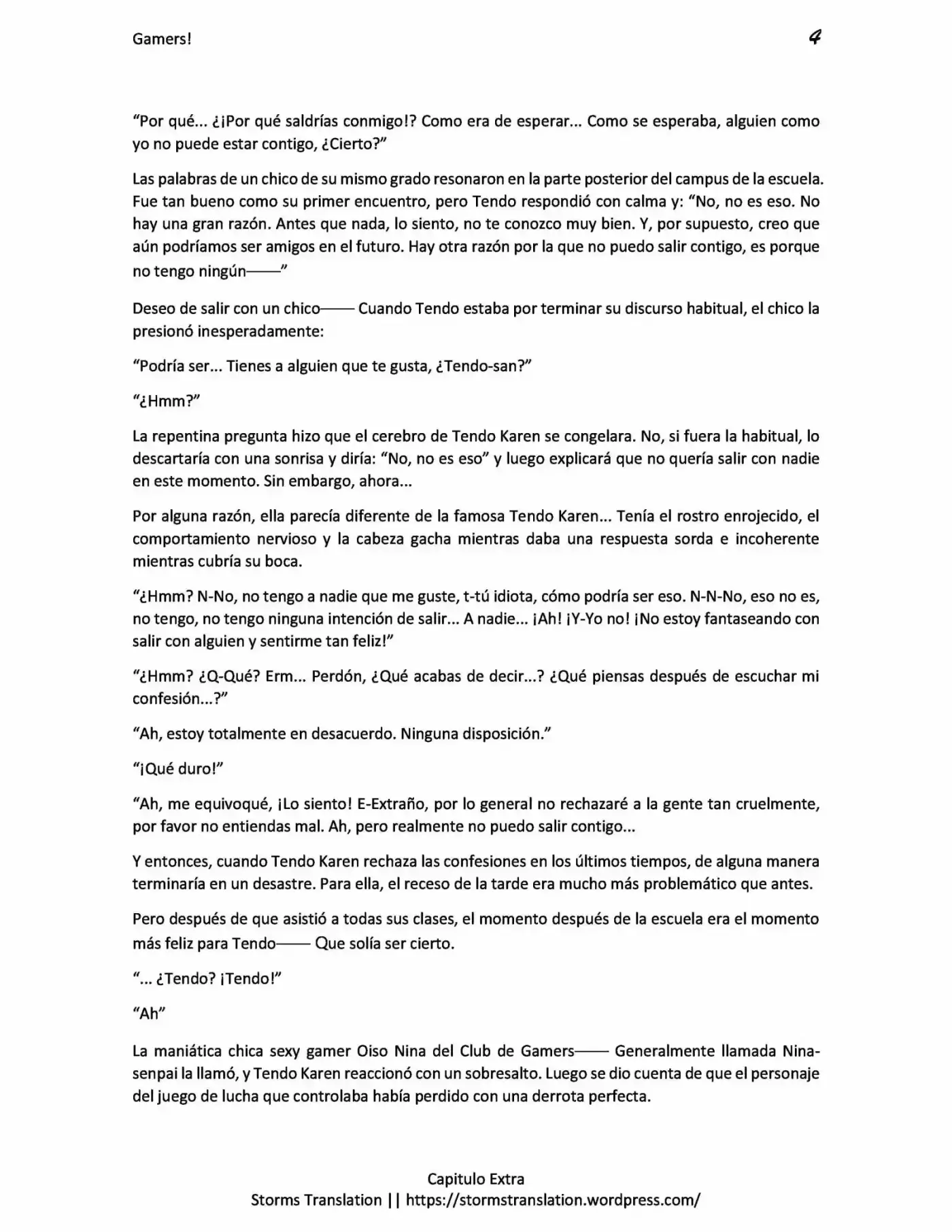 Gamers! (Novela) - Capítulo 5 - Página 4 - LectorTMOo