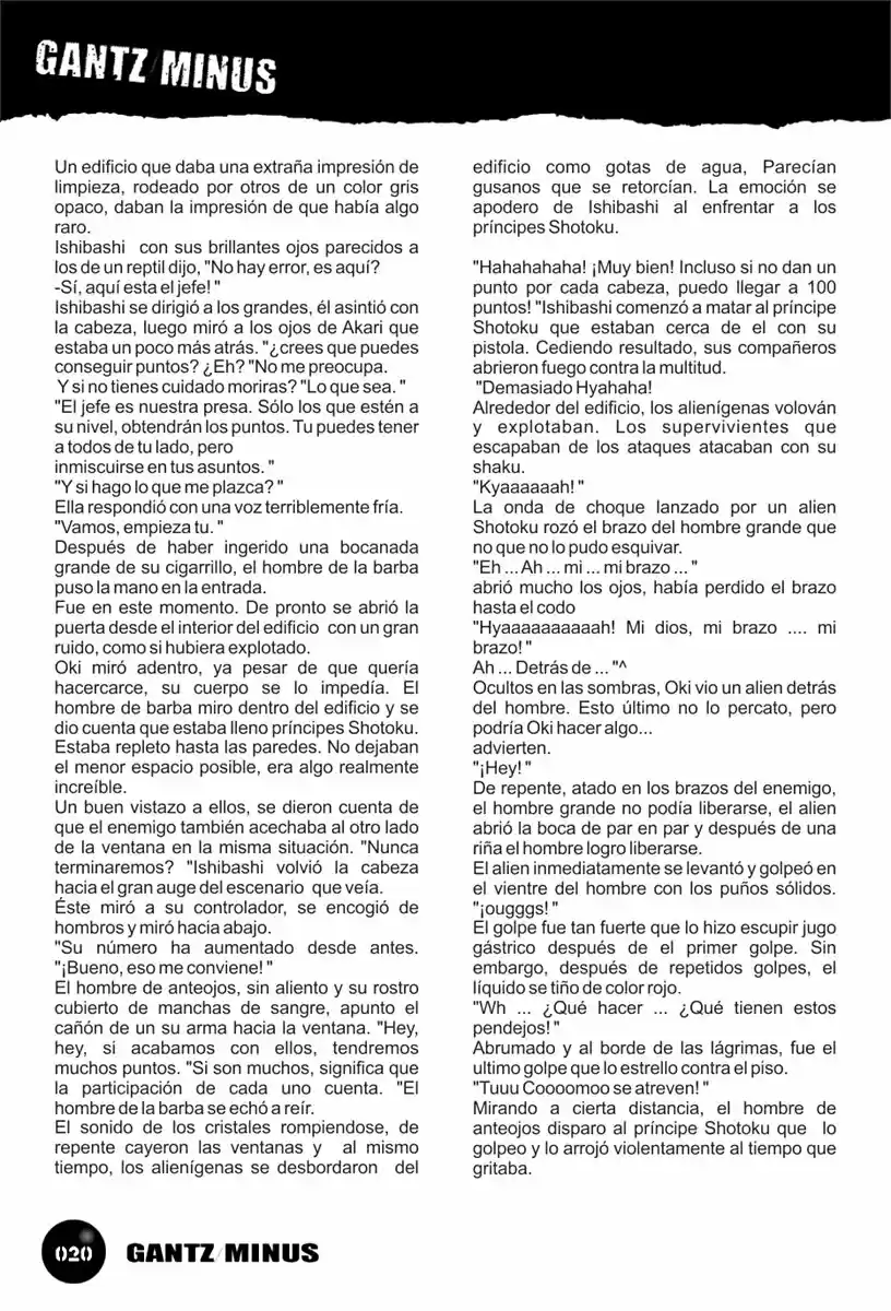 GANTZ/MINUS (Novela) - Capítulo 2 - Página 8 - LectorTMOo