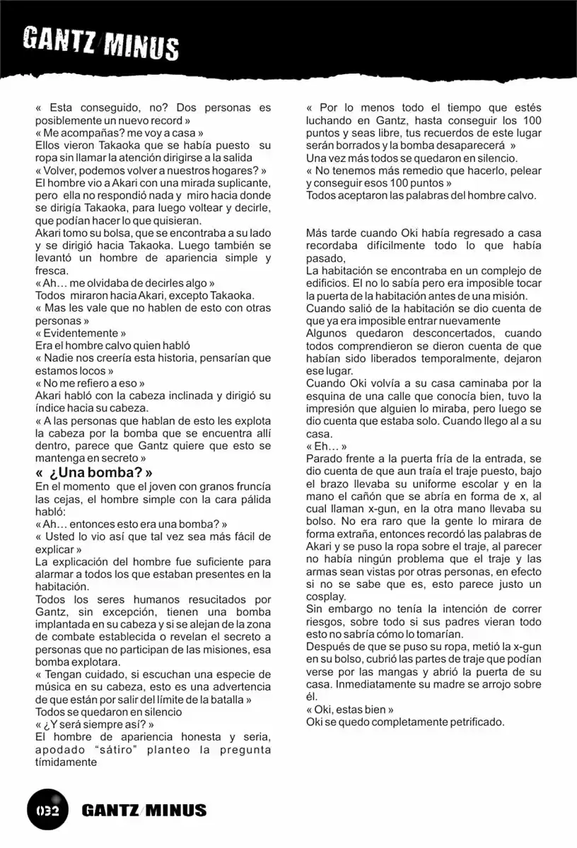 GANTZ/MINUS (Novela) - Capítulo 3 - Página 8 - LectorTMOo