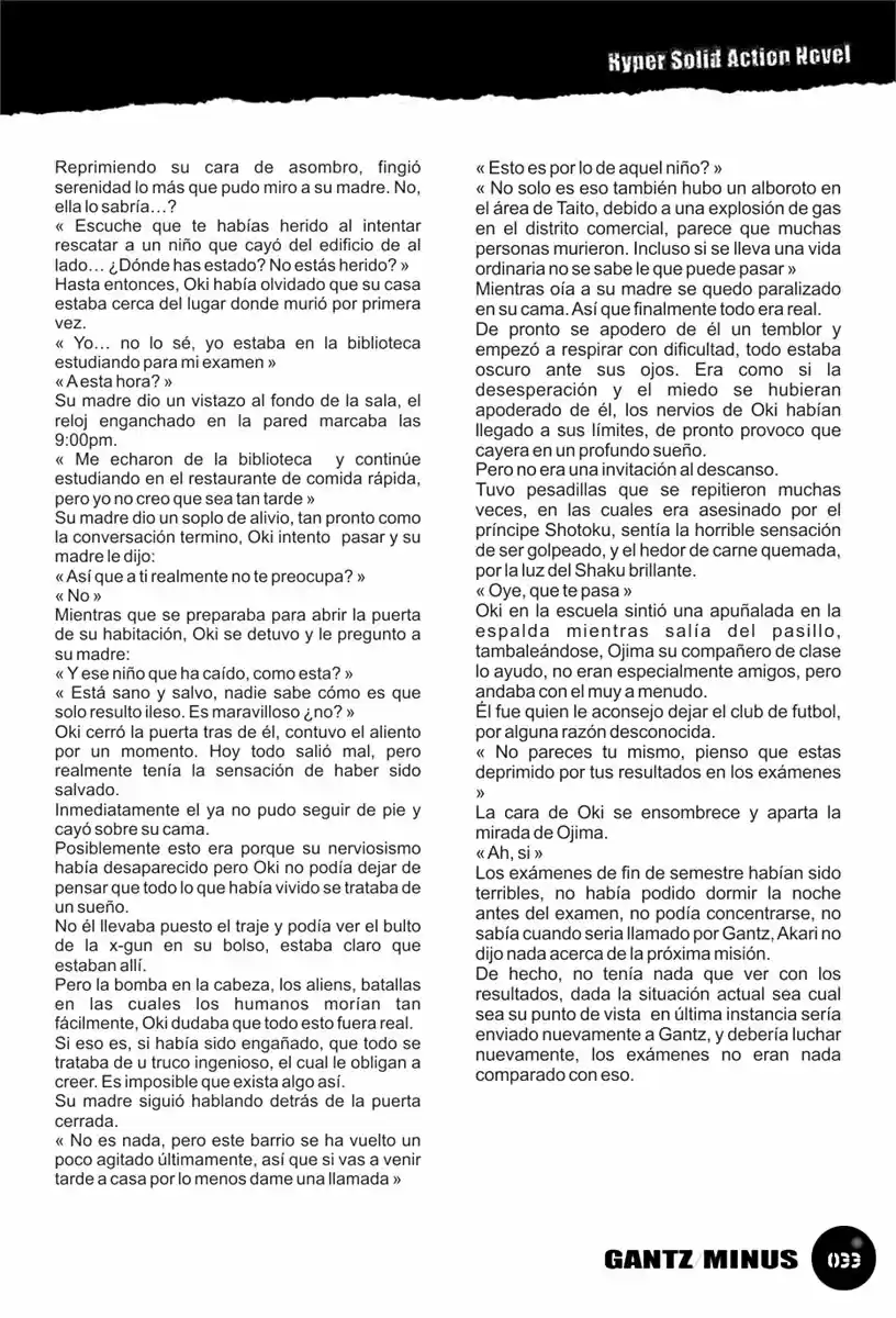 GANTZ/MINUS (Novela) - Capítulo 3 - Página 9 - LectorTMOo