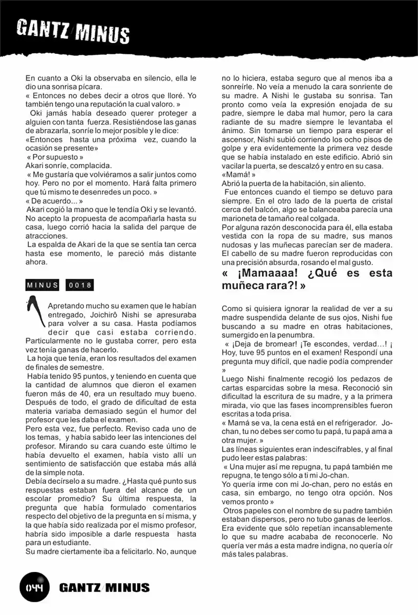 GANTZ/MINUS (Novela) - Capítulo 4 - Página 11 - LectorTMOo