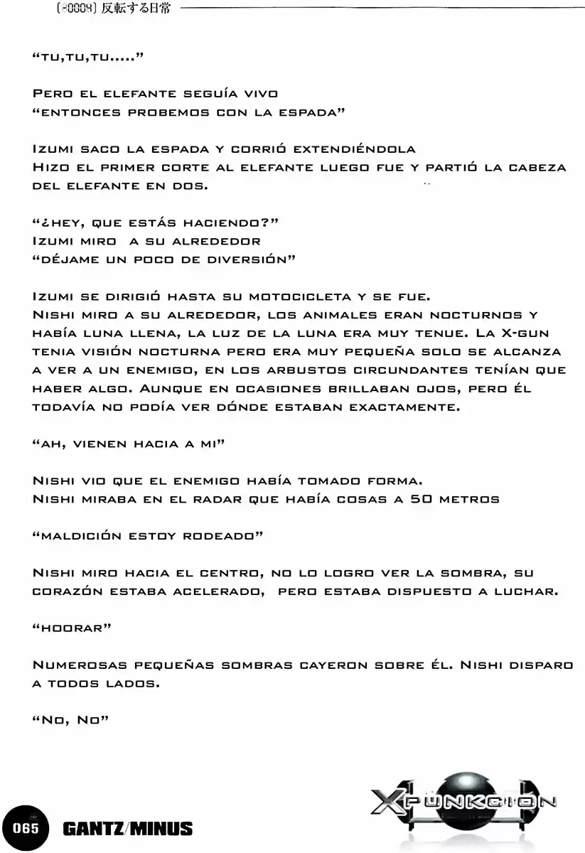 GANTZ/MINUS (Novela) - Capítulo 6 - Página 9 - LectorTMOo