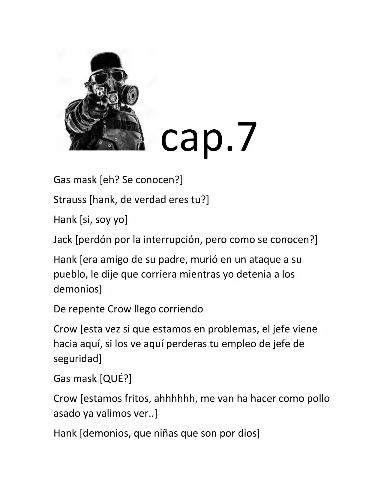 Gas Mask (Novela) - Capítulo 7 - Página 1 - LectorTMOo